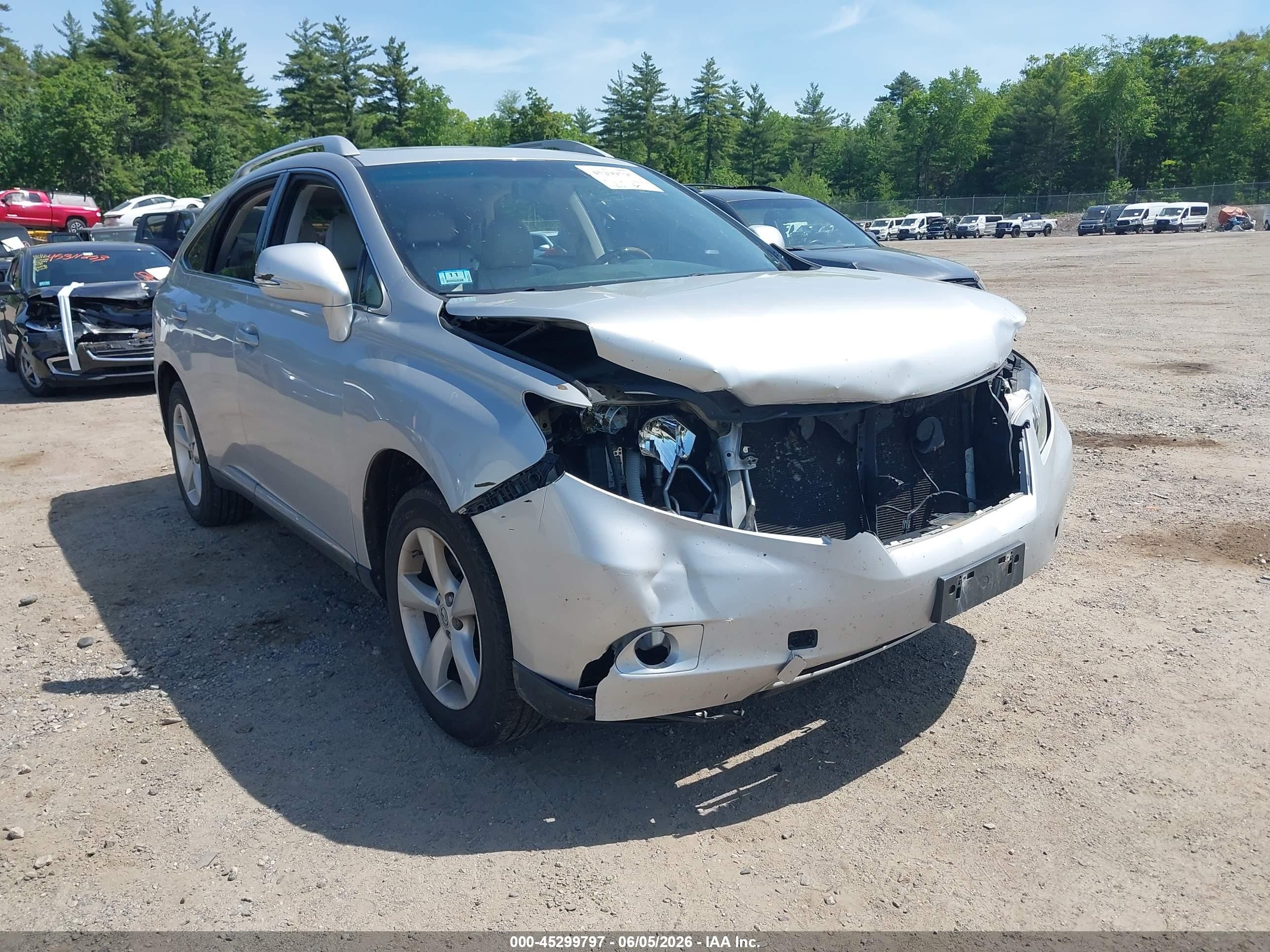 2011 Lexus Rx 350   Silver vin: 2T2BK1BA7BC097801