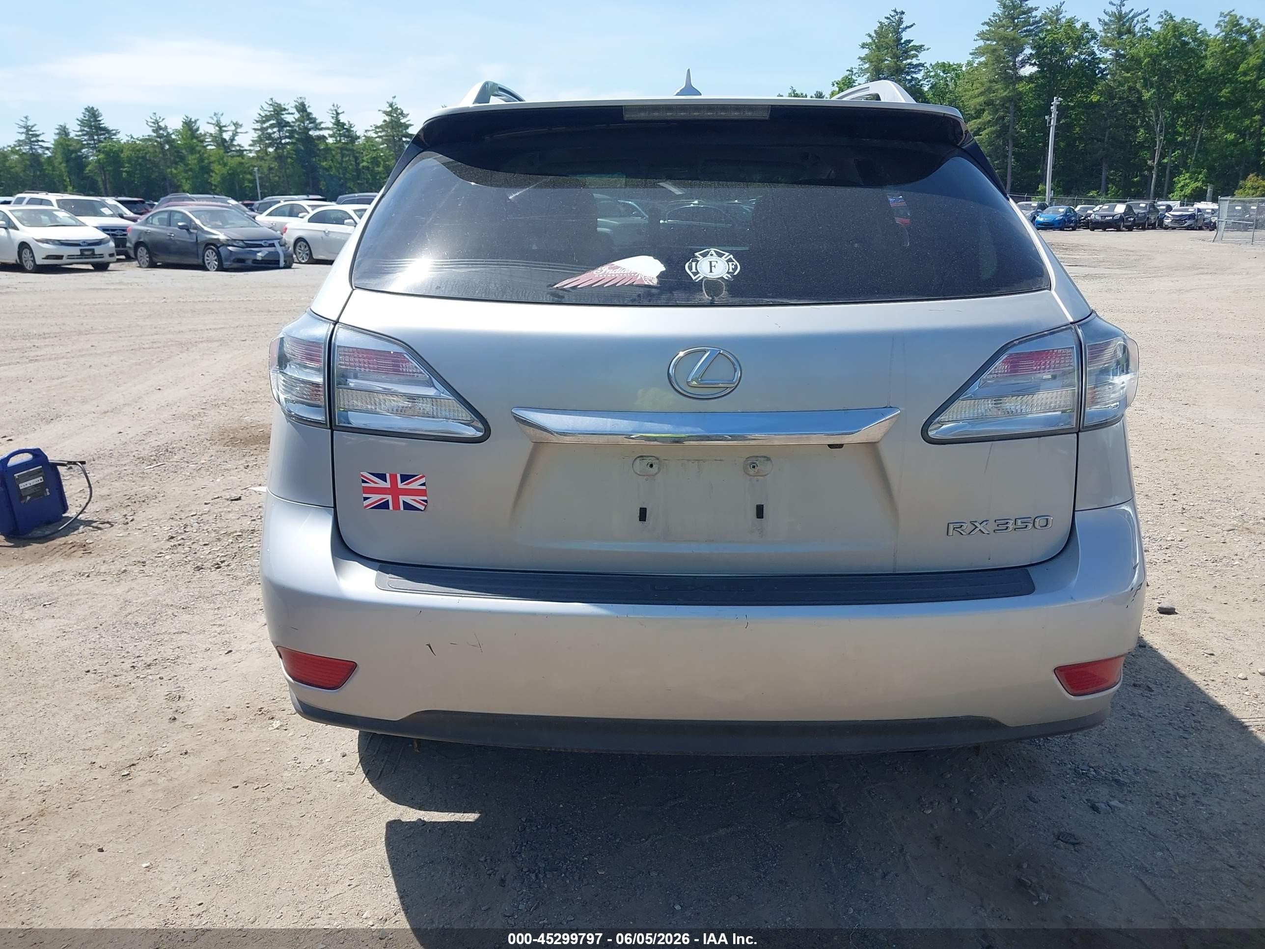 2011 Lexus Rx 350   Silver vin: 2T2BK1BA7BC097801