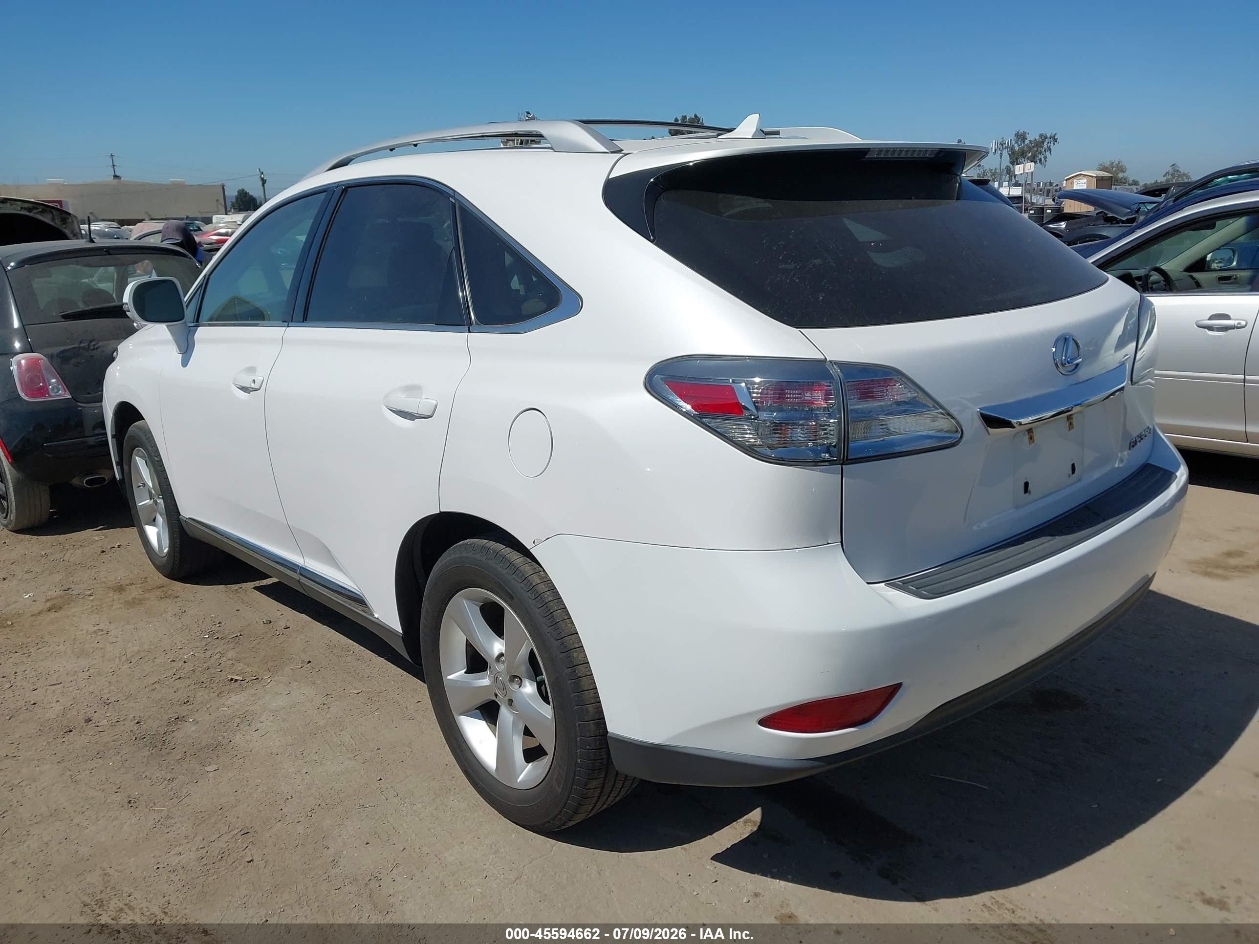 2011 Lexus Rx 350 White vin: 2T2BK1BA7BC099354