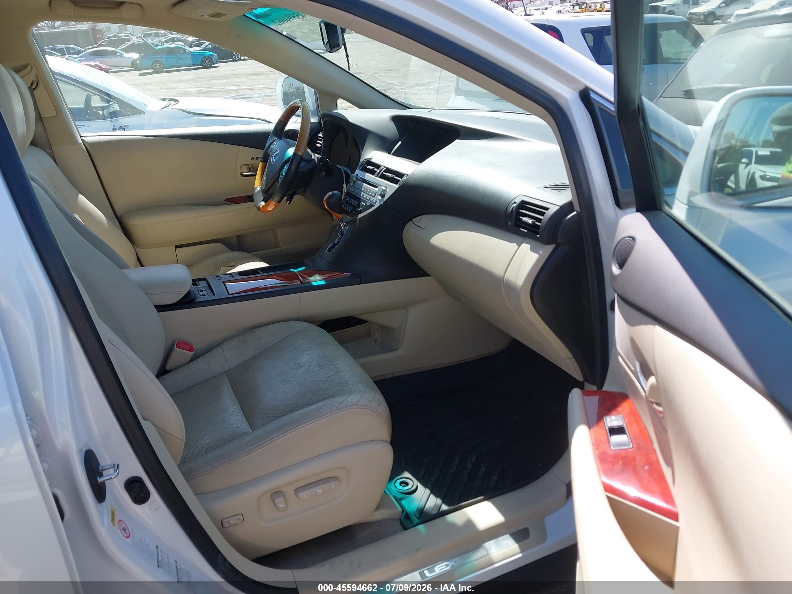 2011 Lexus Rx 350 White vin: 2T2BK1BA7BC099354