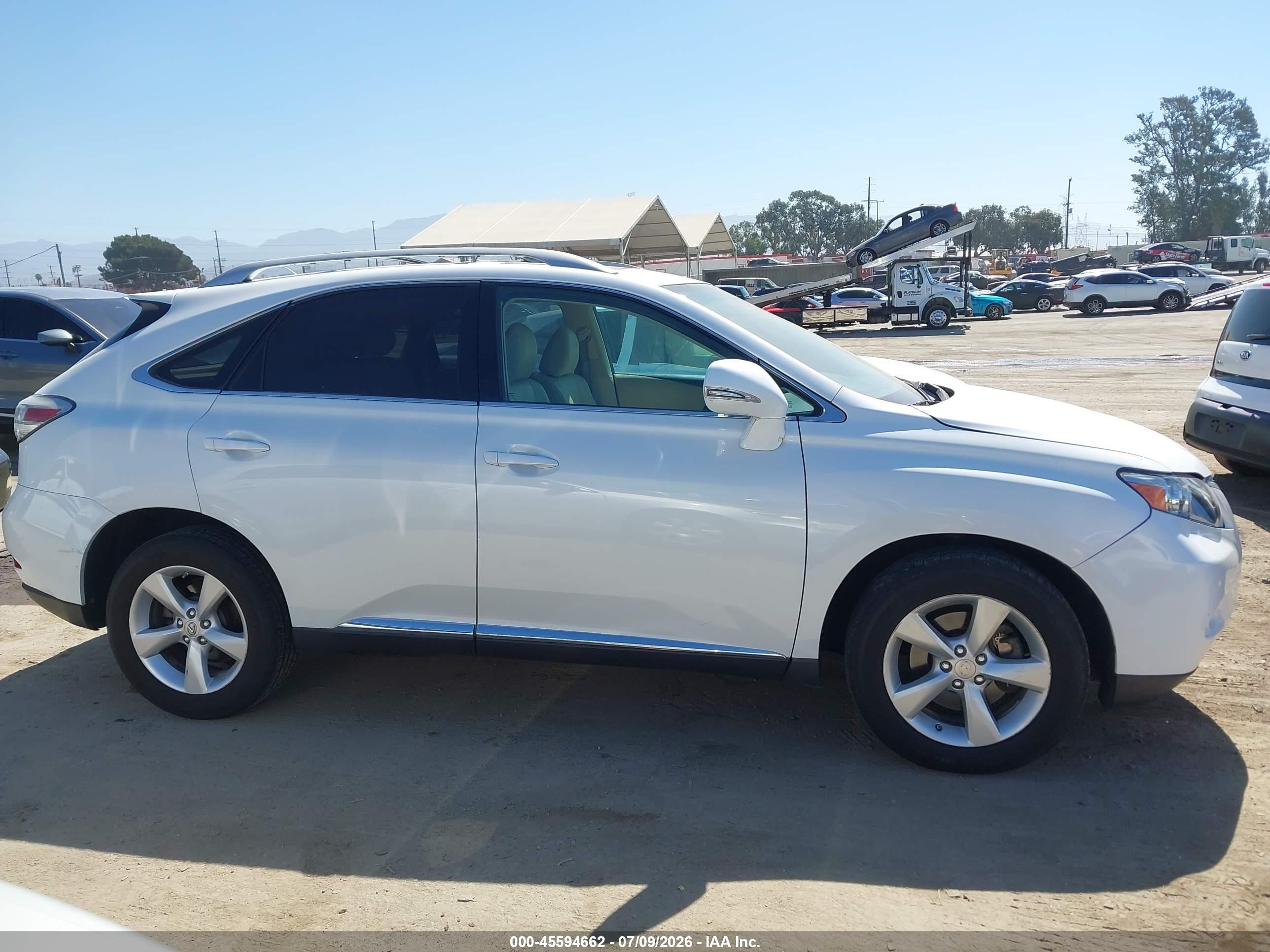 2011 Lexus Rx 350 White vin: 2T2BK1BA7BC099354