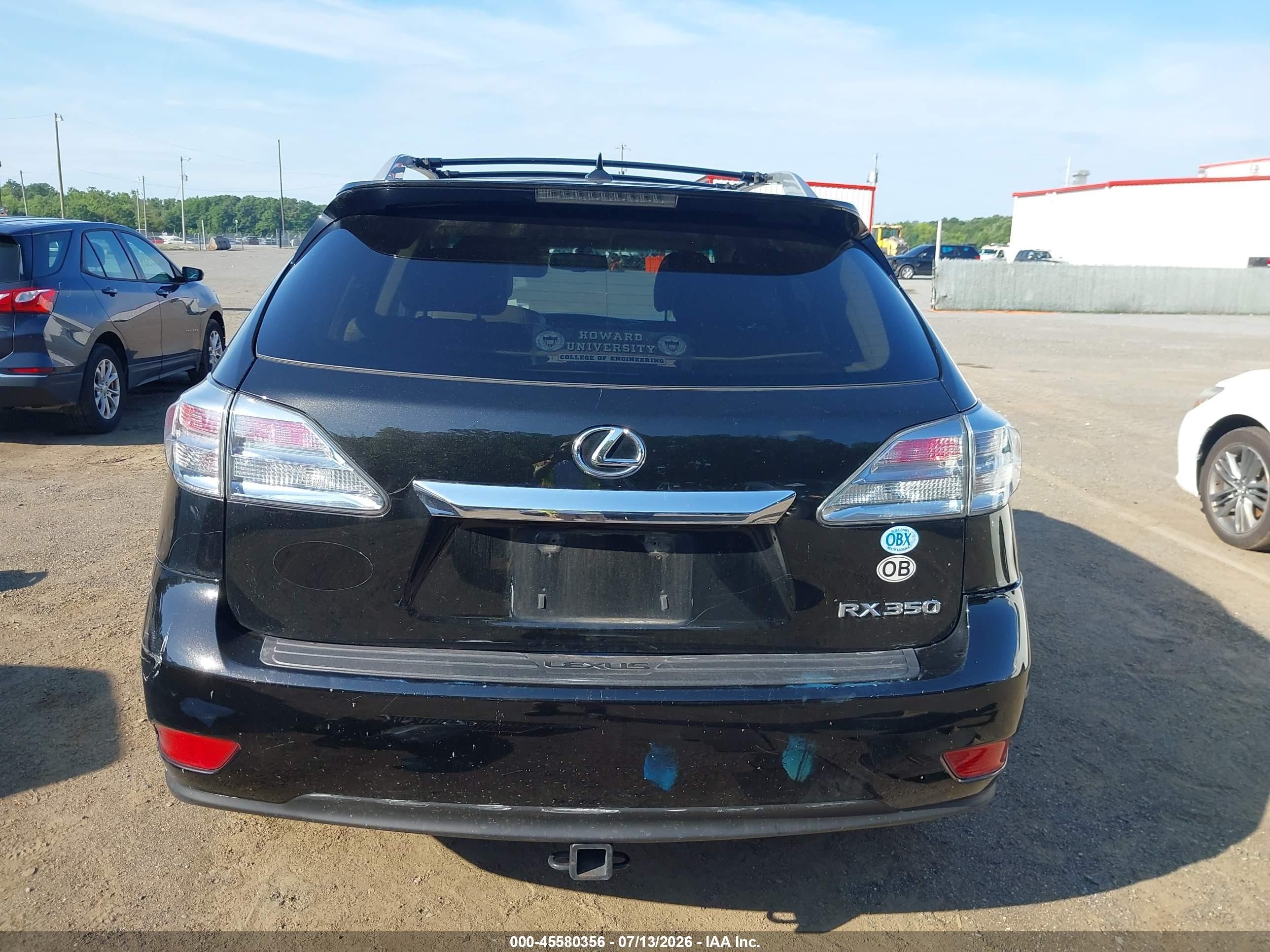 2011 Lexus Rx 350 Black vin: 2T2BK1BA7BC099578
