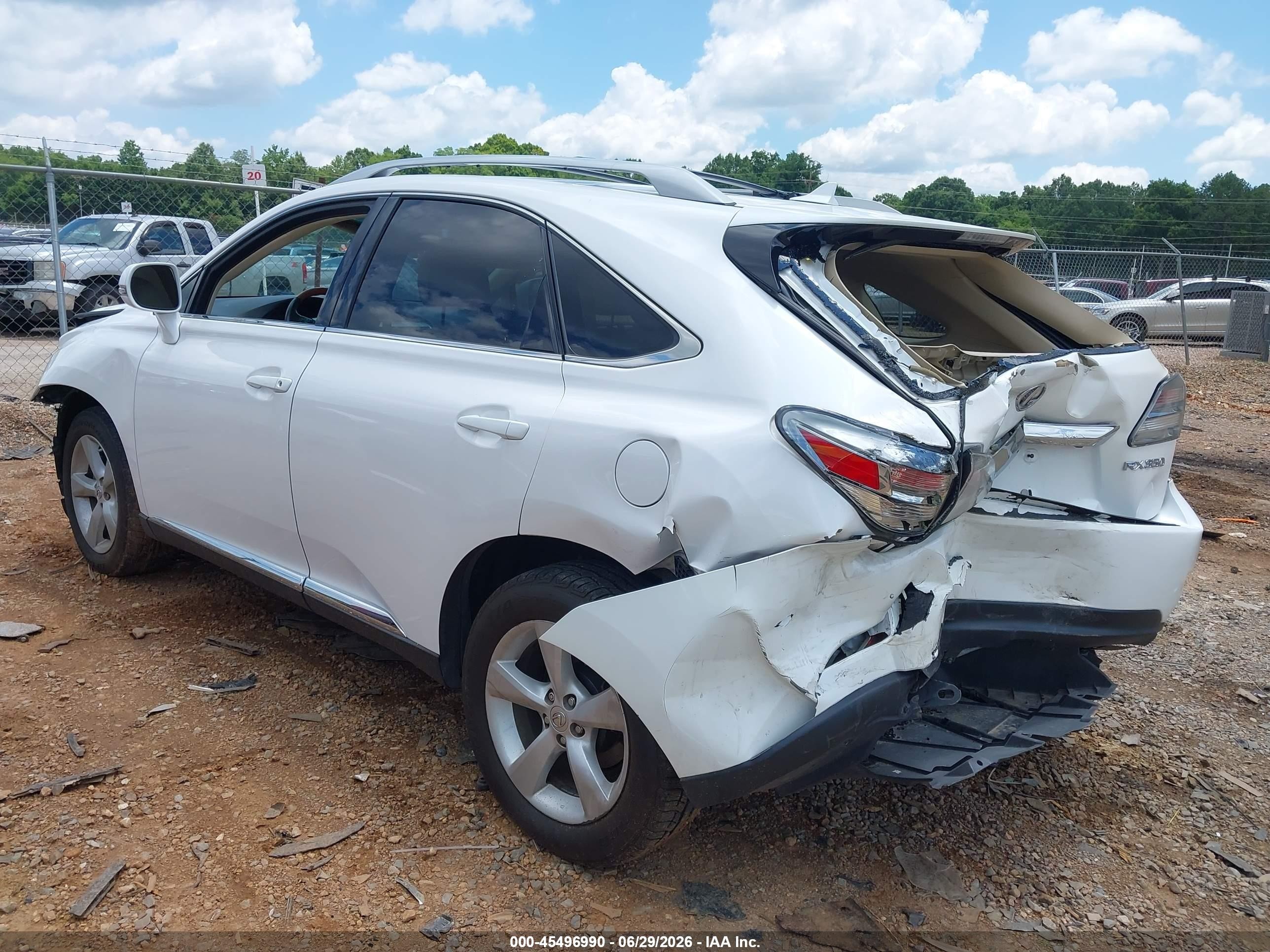 2012 Lexus Rx 350 White vin: 2T2BK1BA7CC125680