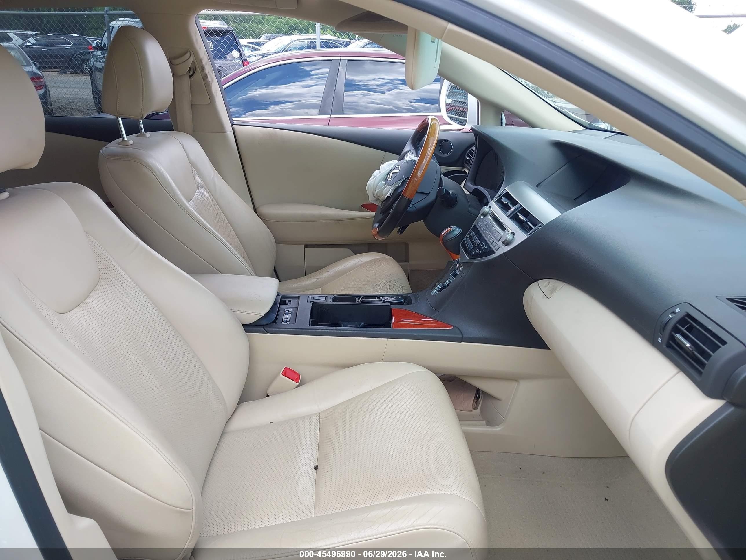 2012 Lexus Rx 350 White vin: 2T2BK1BA7CC125680