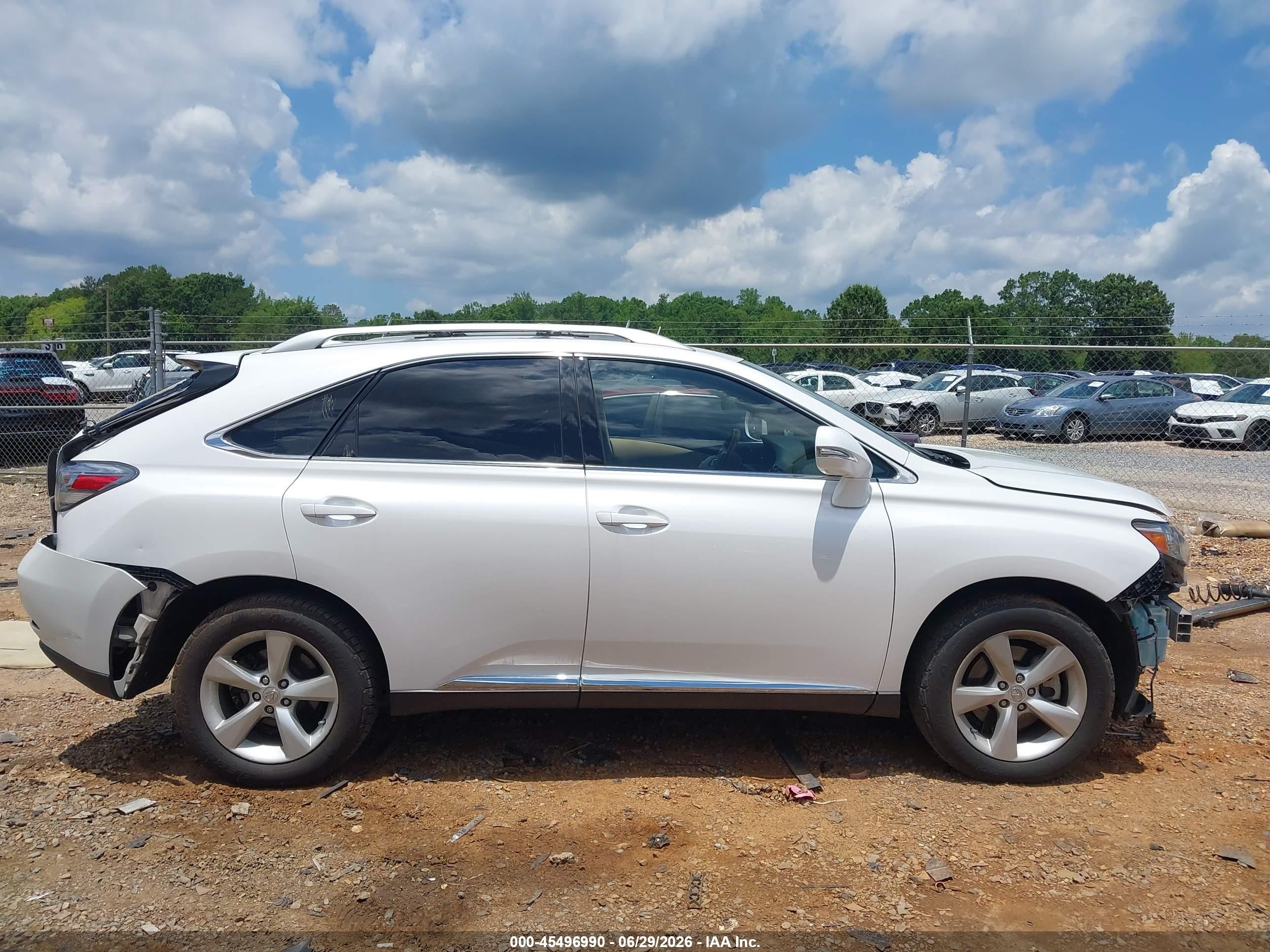 2012 Lexus Rx 350 White vin: 2T2BK1BA7CC125680