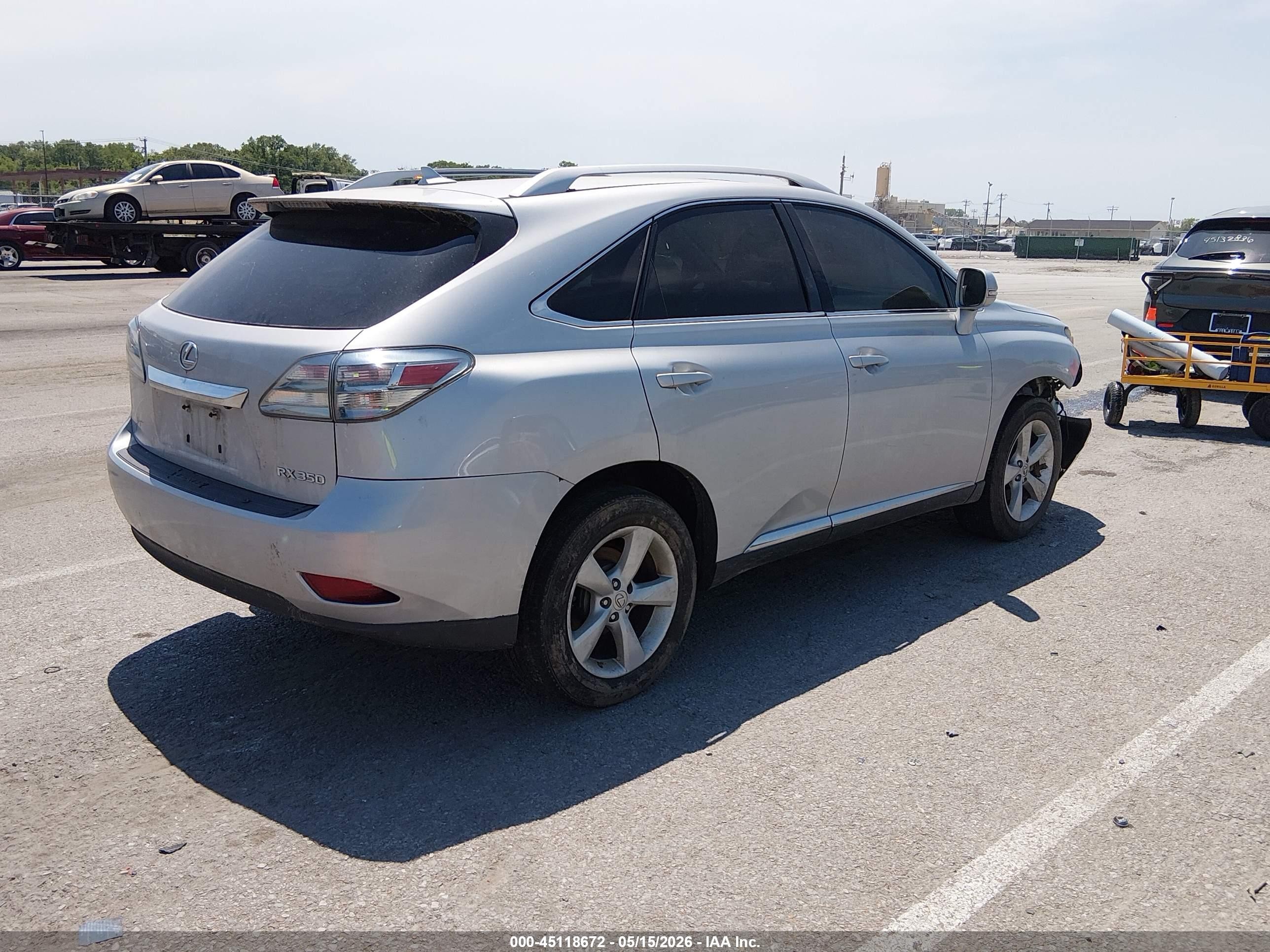 2012 Lexus Rx 350   Gray vin: 2T2BK1BA7CC136047