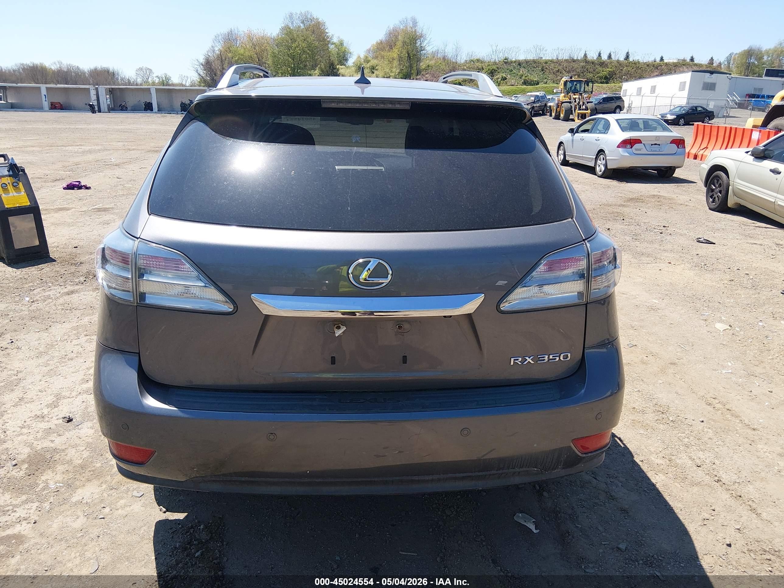 2012 Lexus Rx 350   Gray vin: 2T2BK1BA7CC136226