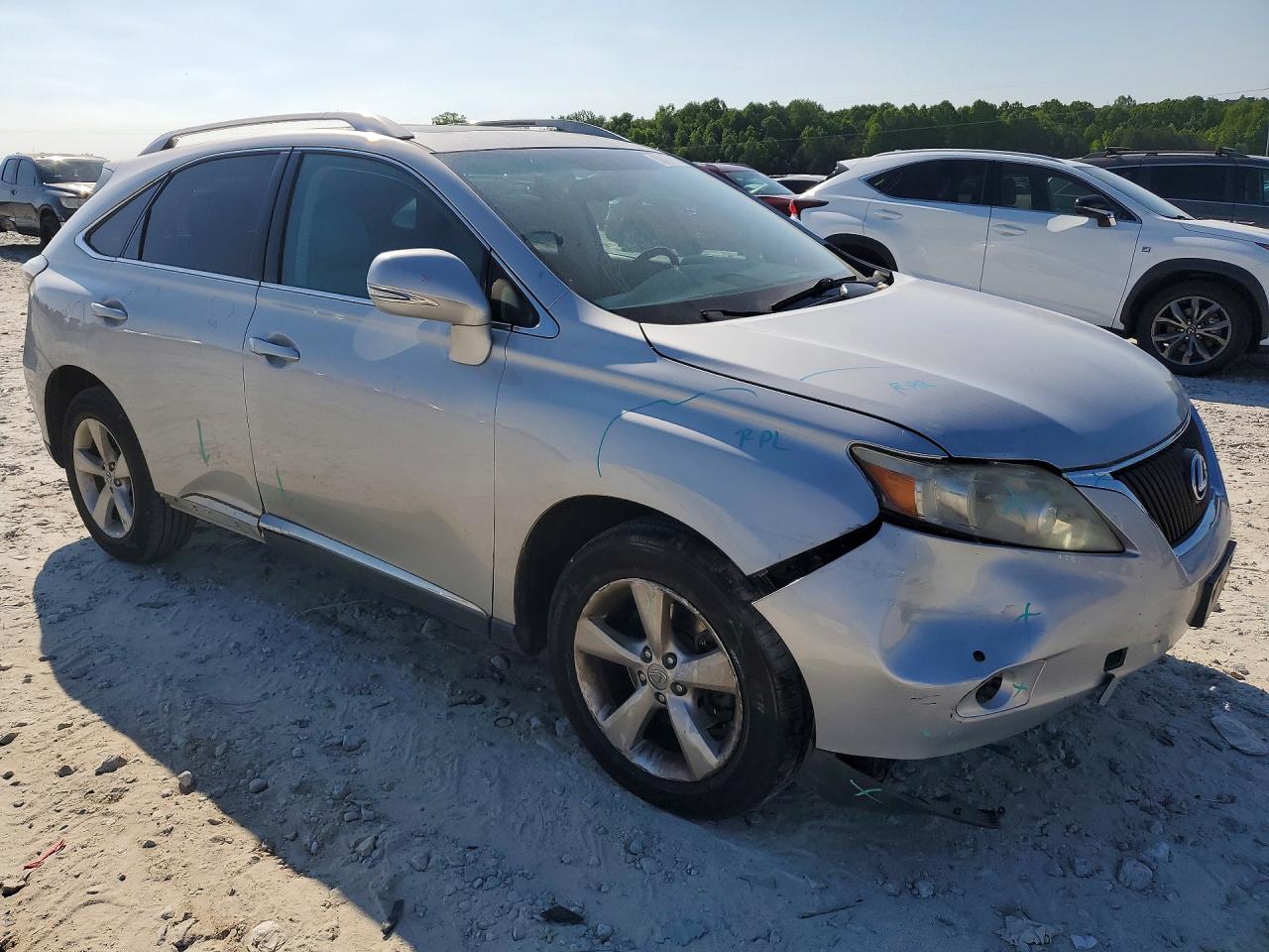 2012 Lexus Rx 350 Silver vin: 2T2BK1BA7CC146349