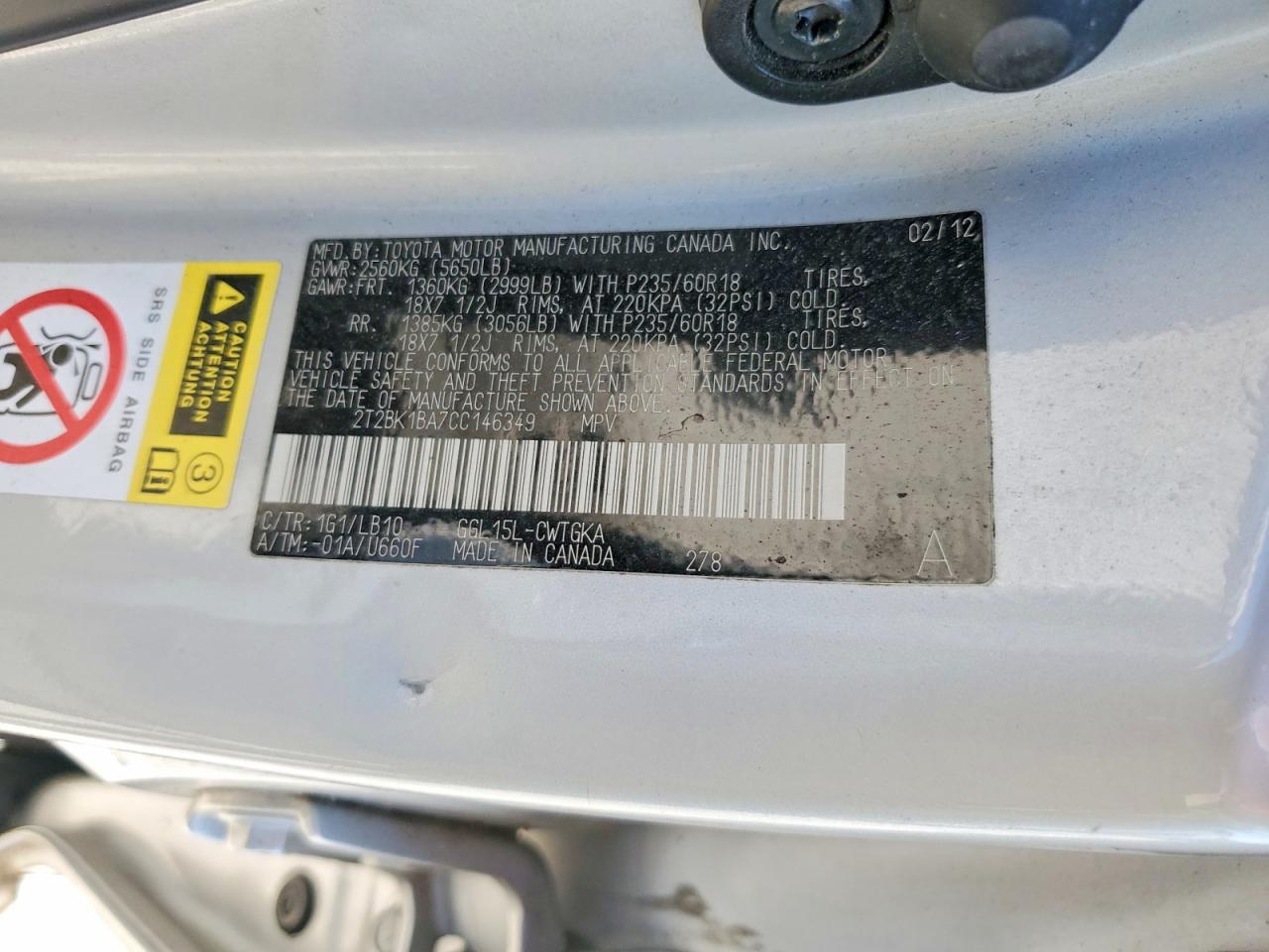 2012 Lexus Rx 350 Silver vin: 2T2BK1BA7CC146349