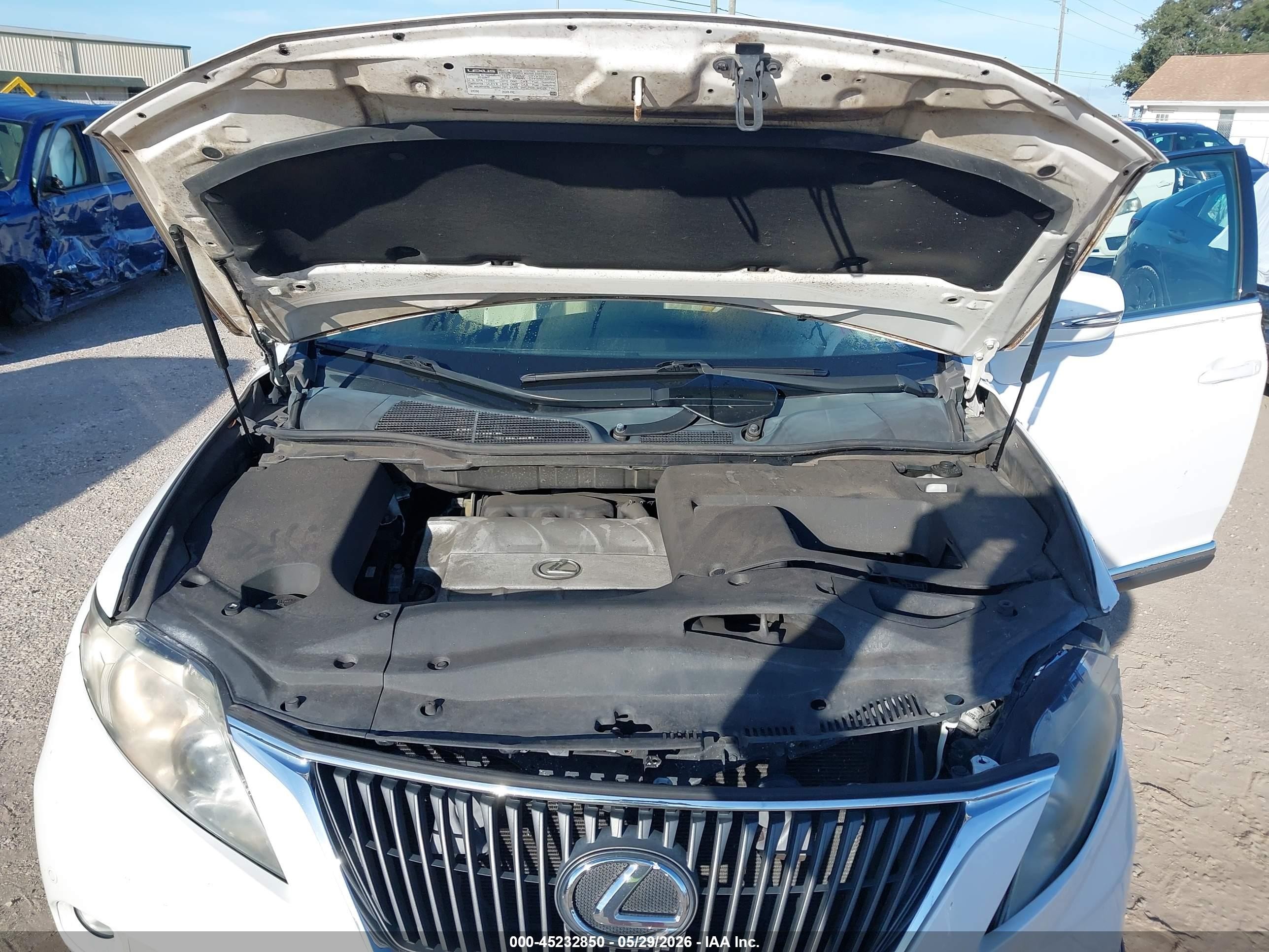 2012 Lexus Rx 350   White vin: 2T2BK1BA7CC146769