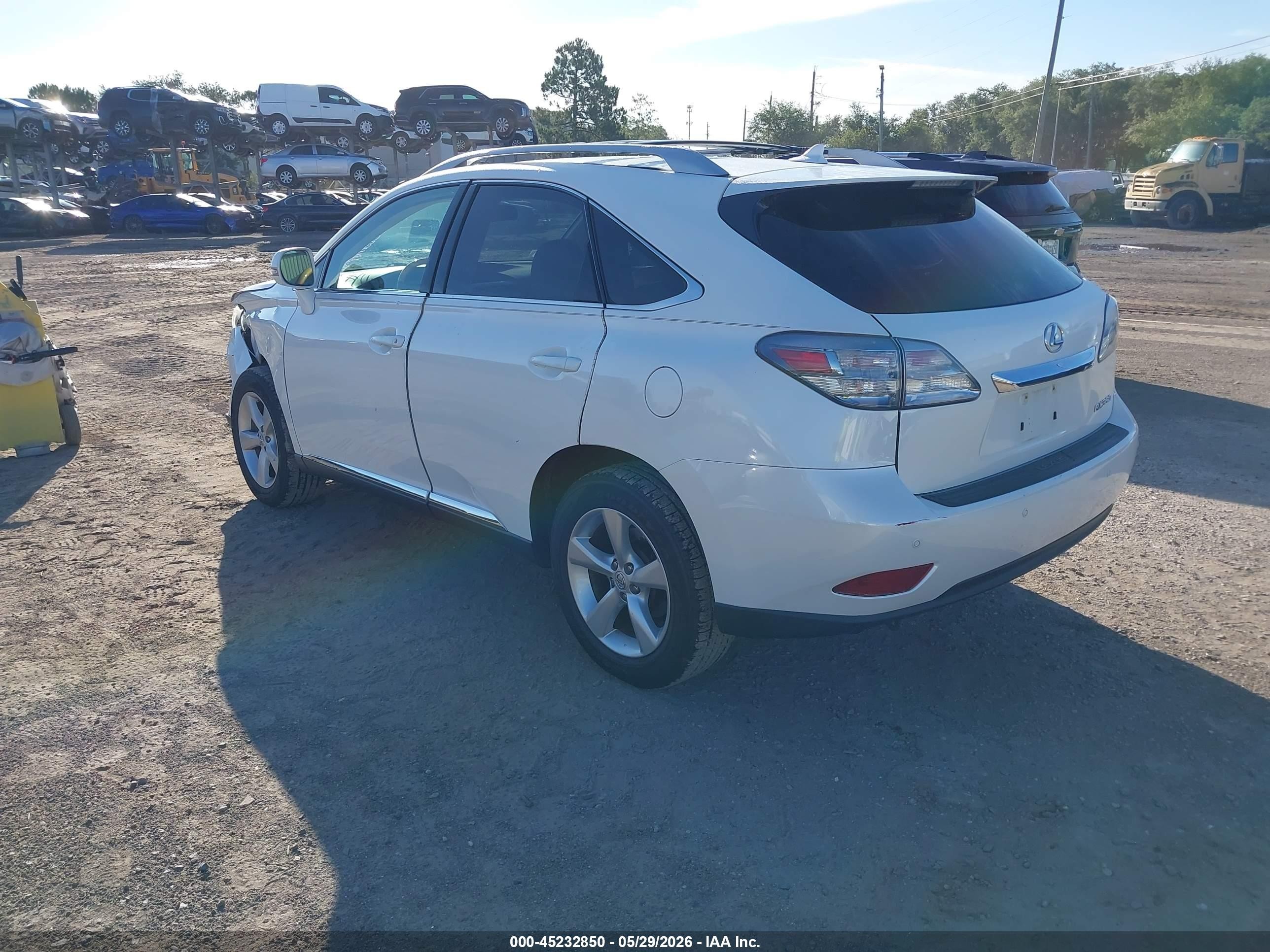2012 Lexus Rx 350   White vin: 2T2BK1BA7CC146769