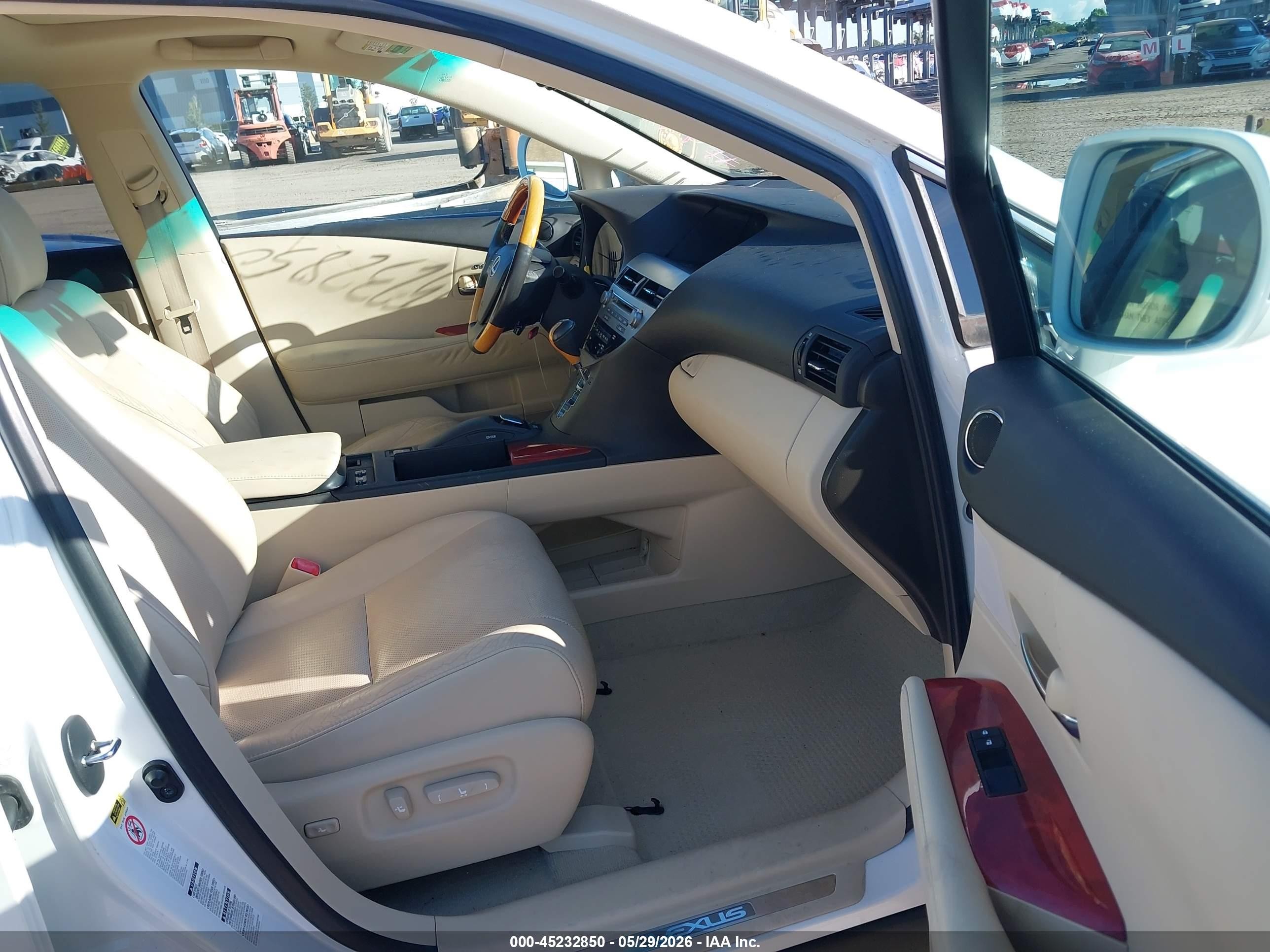 2012 Lexus Rx 350   White vin: 2T2BK1BA7CC146769