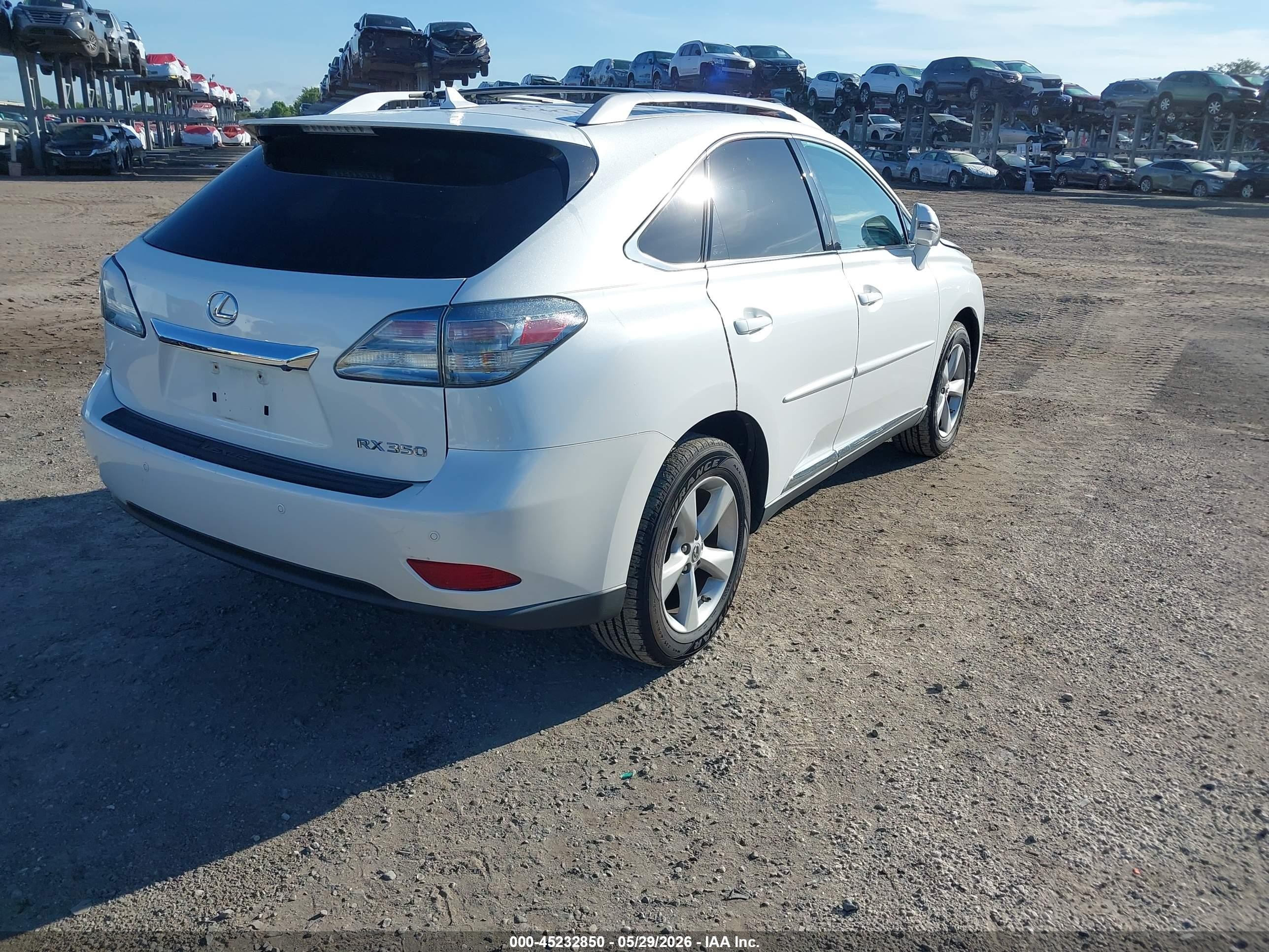 2012 Lexus Rx 350   White vin: 2T2BK1BA7CC146769