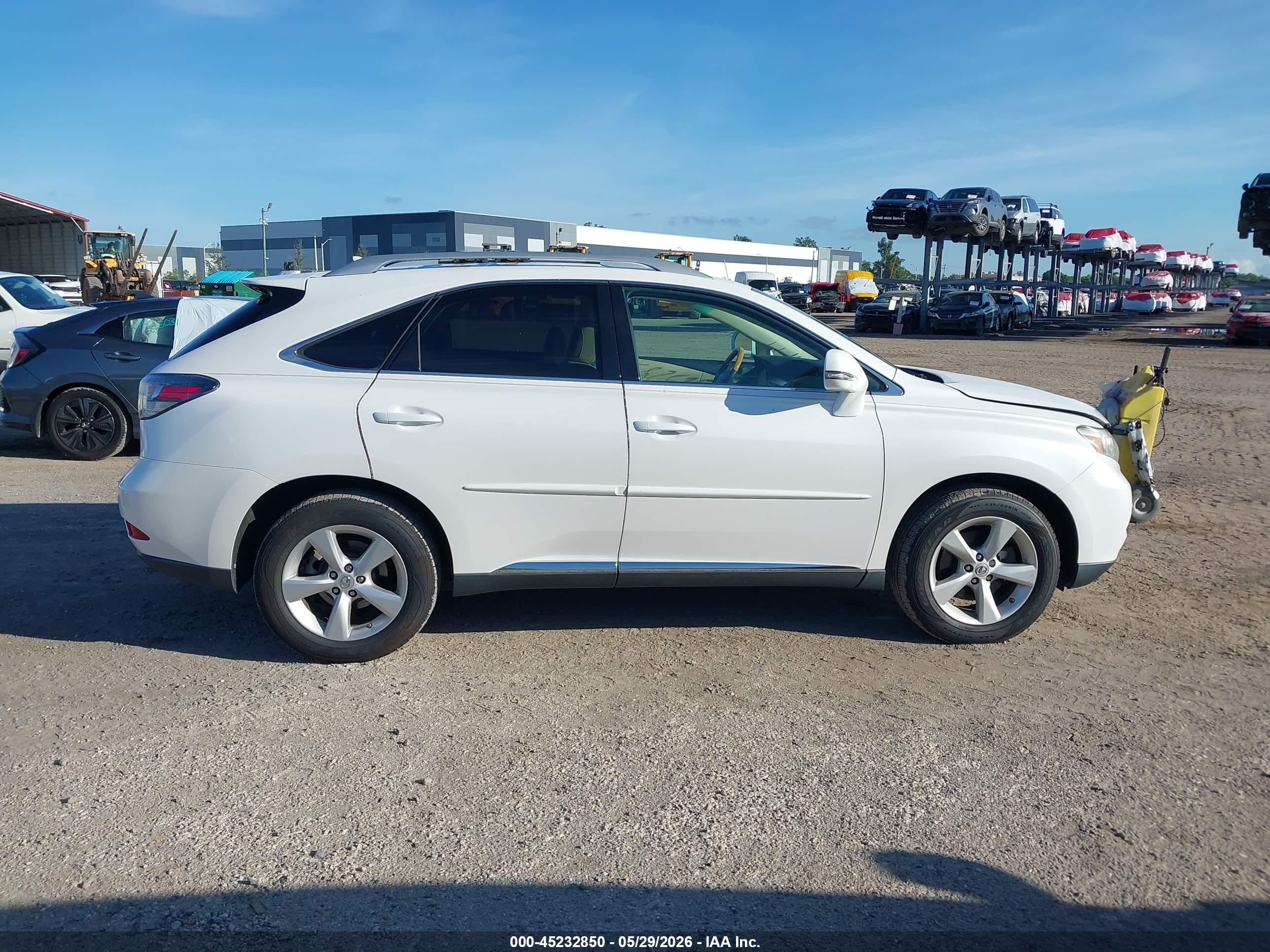 2012 Lexus Rx 350   White vin: 2T2BK1BA7CC146769