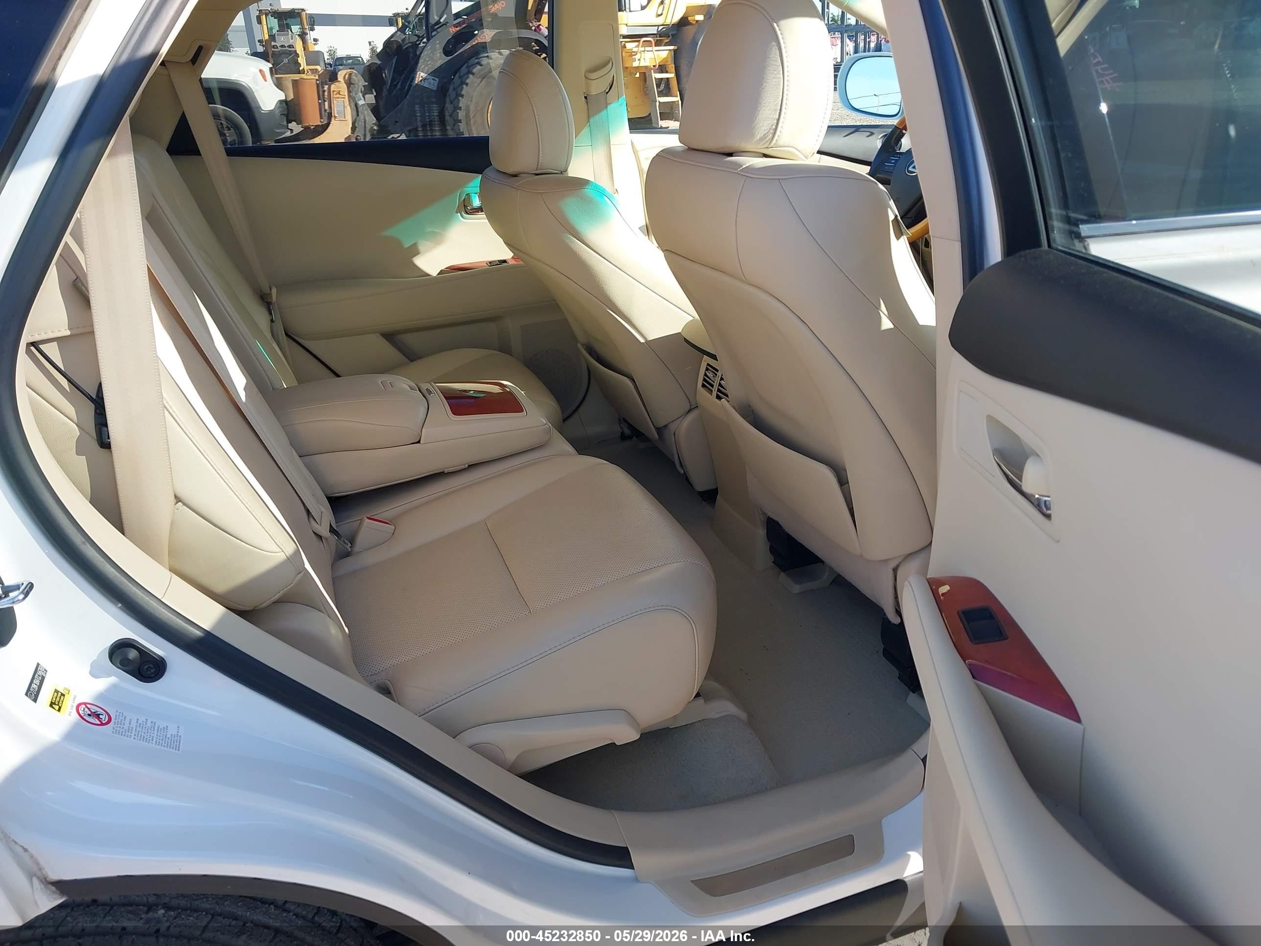 2012 Lexus Rx 350   White vin: 2T2BK1BA7CC146769