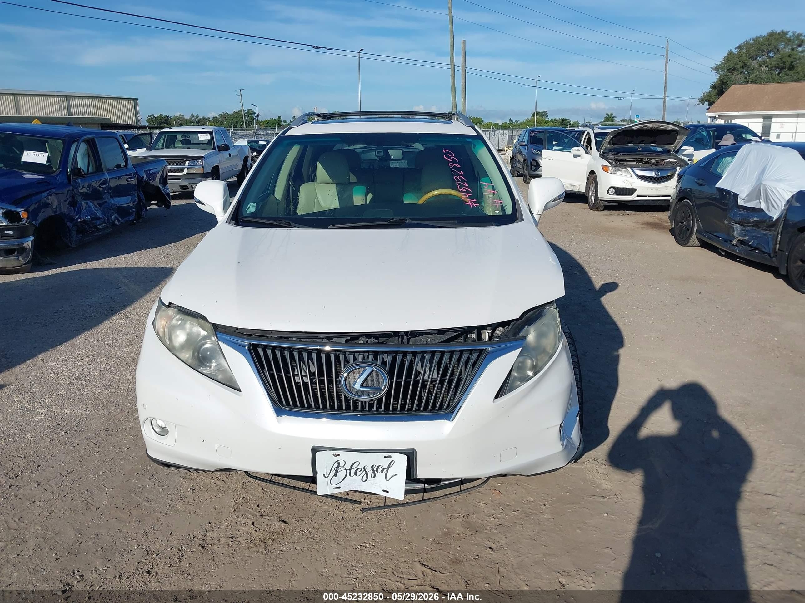 2012 Lexus Rx 350   White vin: 2T2BK1BA7CC146769