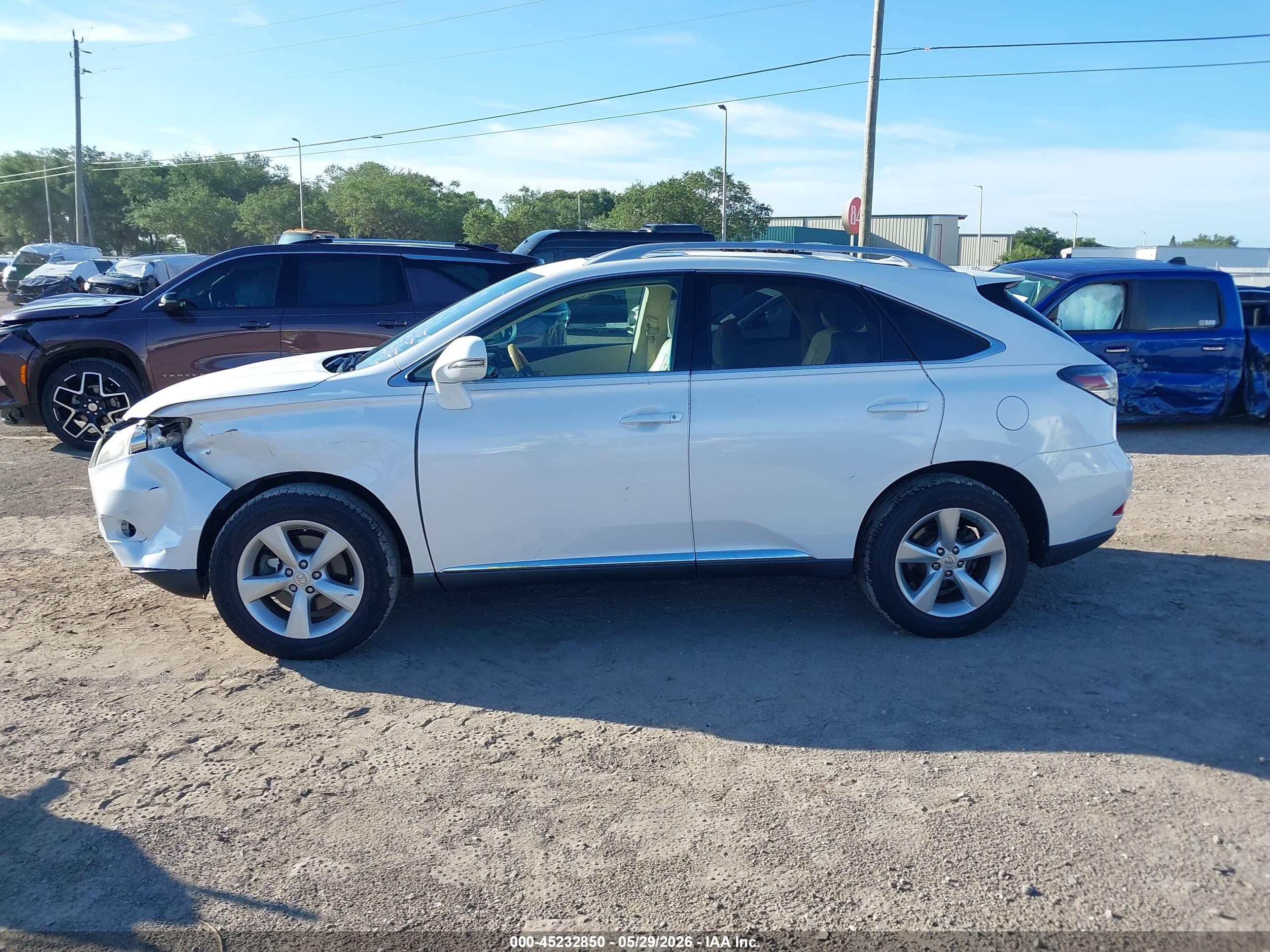 2012 Lexus Rx 350   White vin: 2T2BK1BA7CC146769