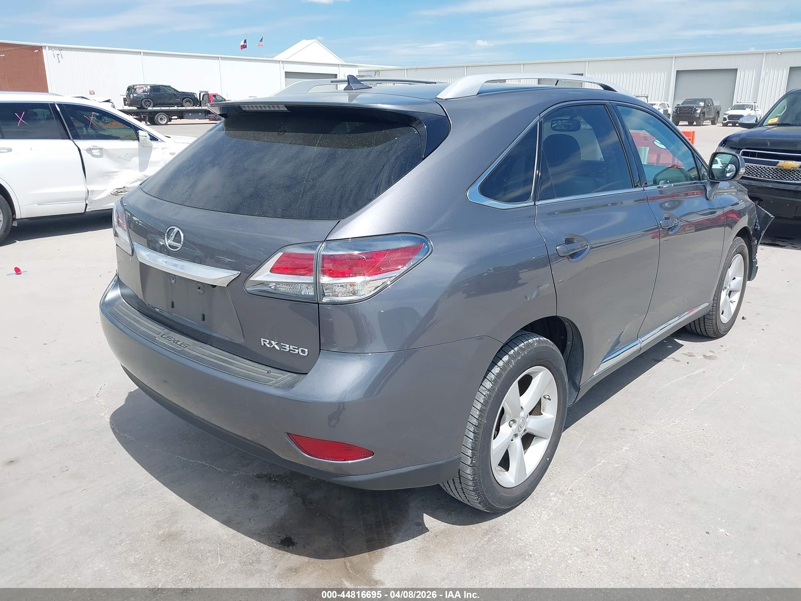 2013 Lexus Rx 350   Gray vin: 2T2BK1BA7DC160513