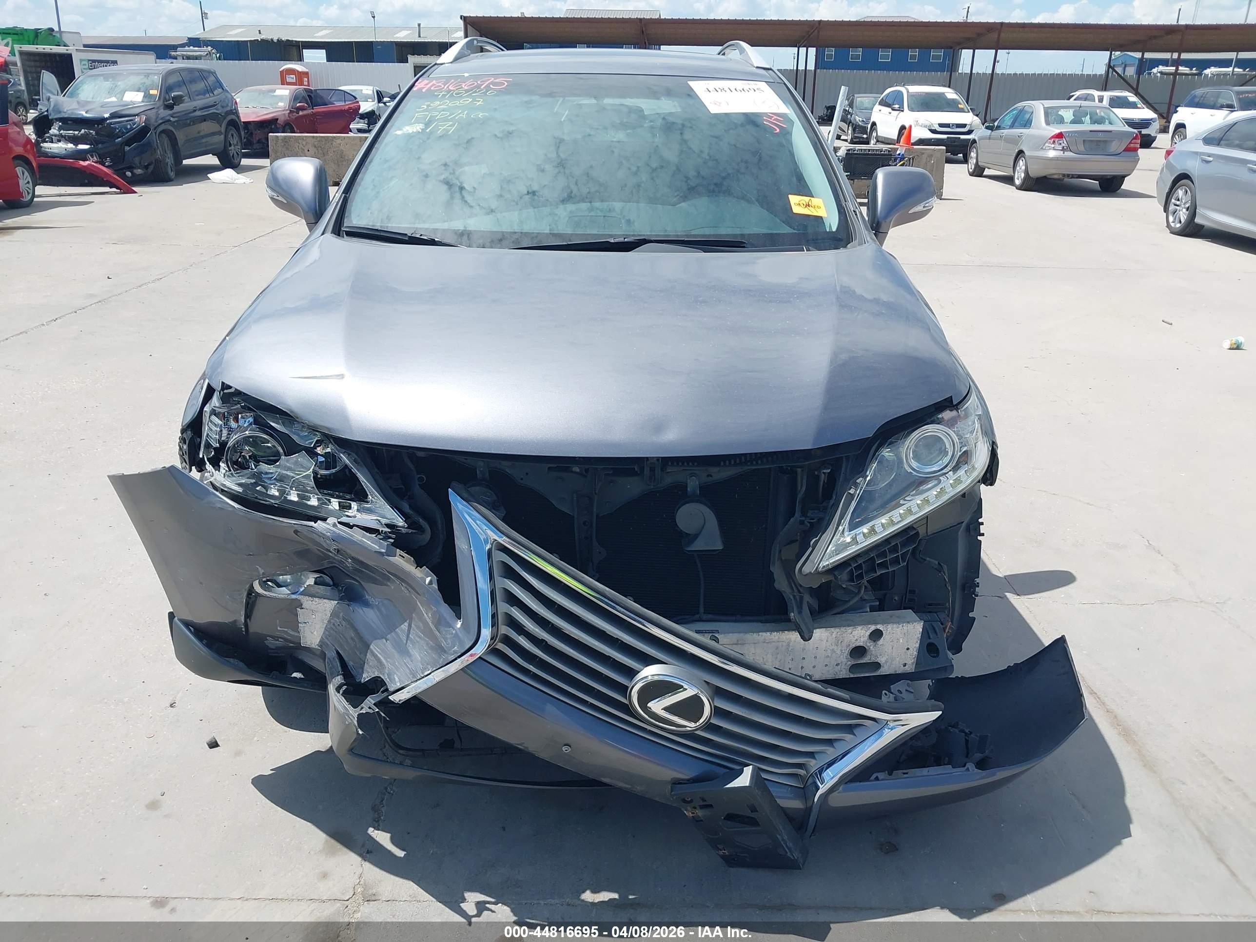 2013 Lexus Rx 350   Gray vin: 2T2BK1BA7DC160513