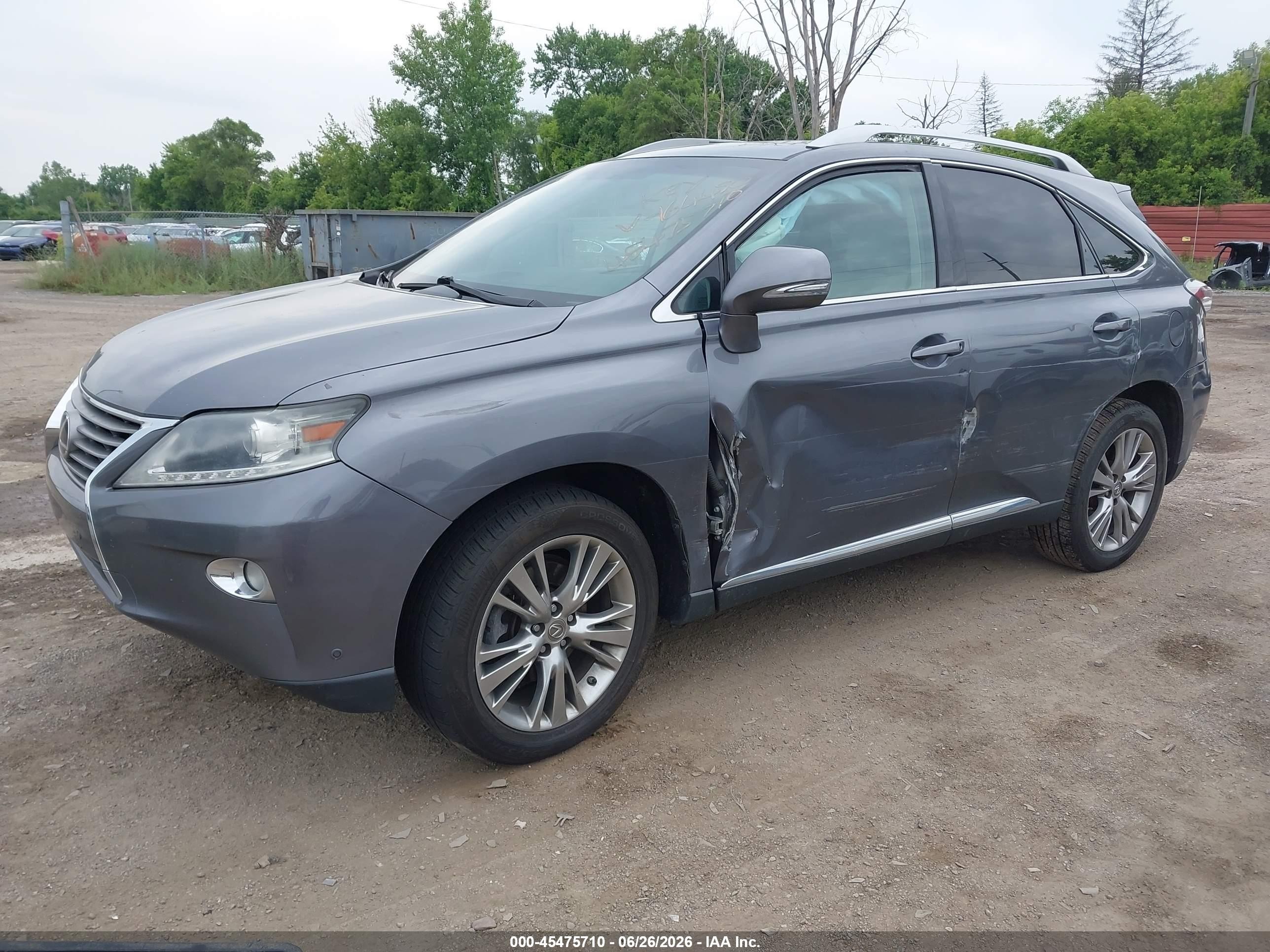 2013 Lexus Rx 350   Gray vin: 2T2BK1BA7DC164450