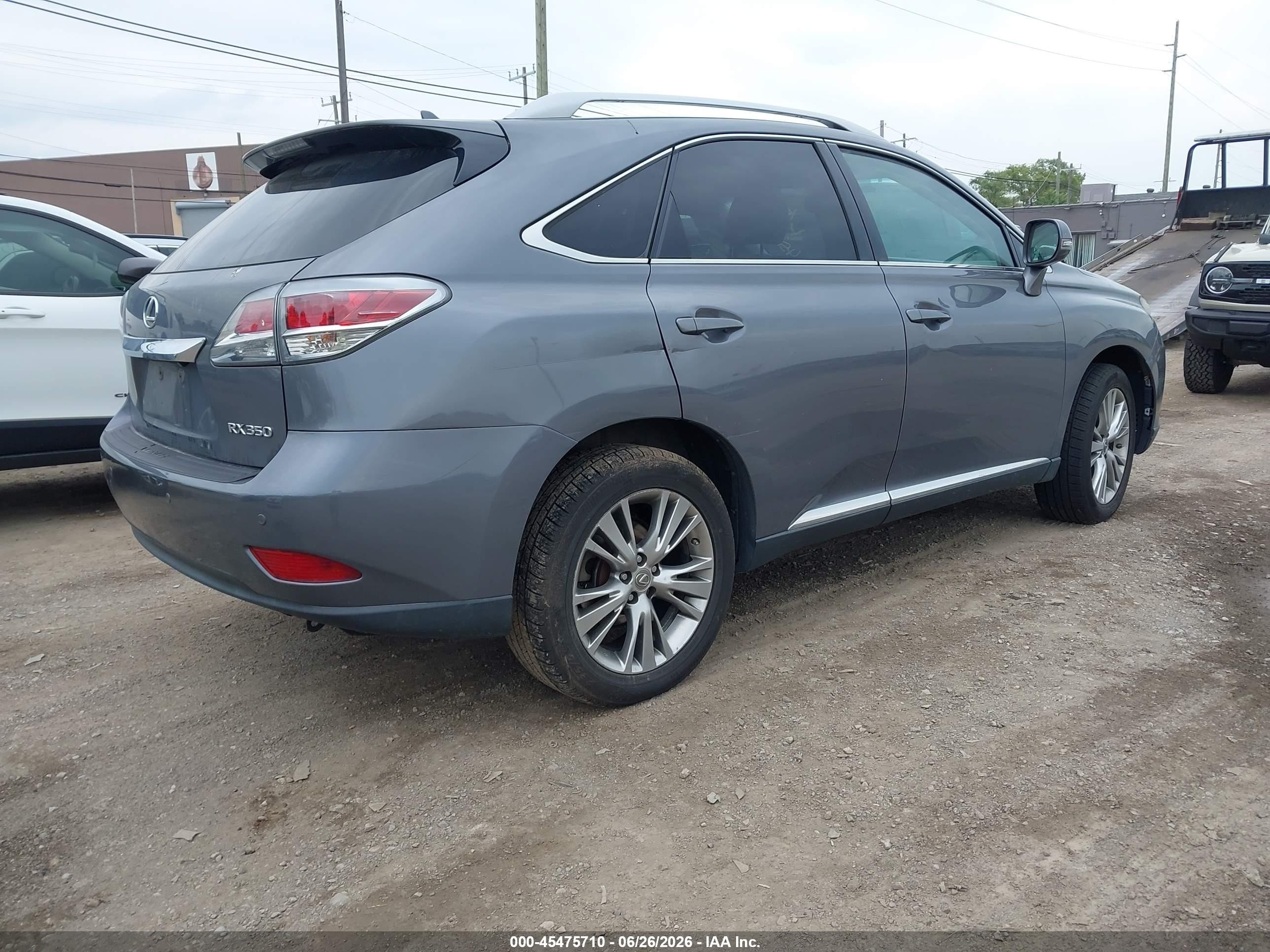 2013 Lexus Rx 350   Gray vin: 2T2BK1BA7DC164450