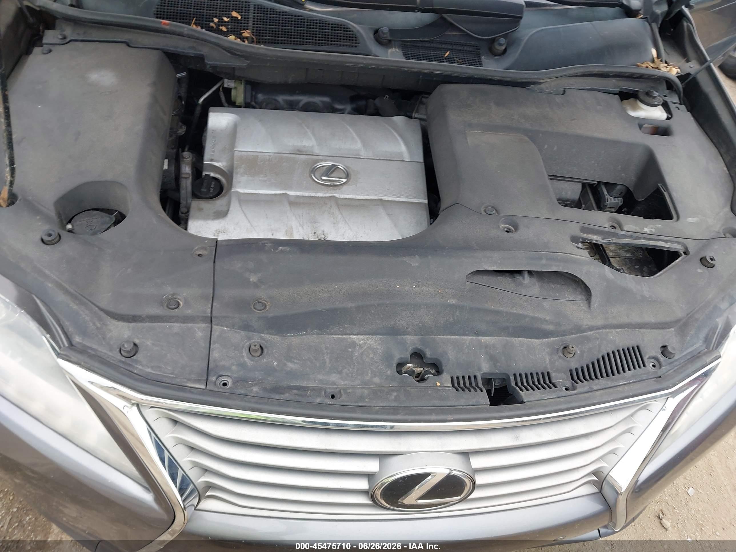 2013 Lexus Rx 350   Gray vin: 2T2BK1BA7DC164450