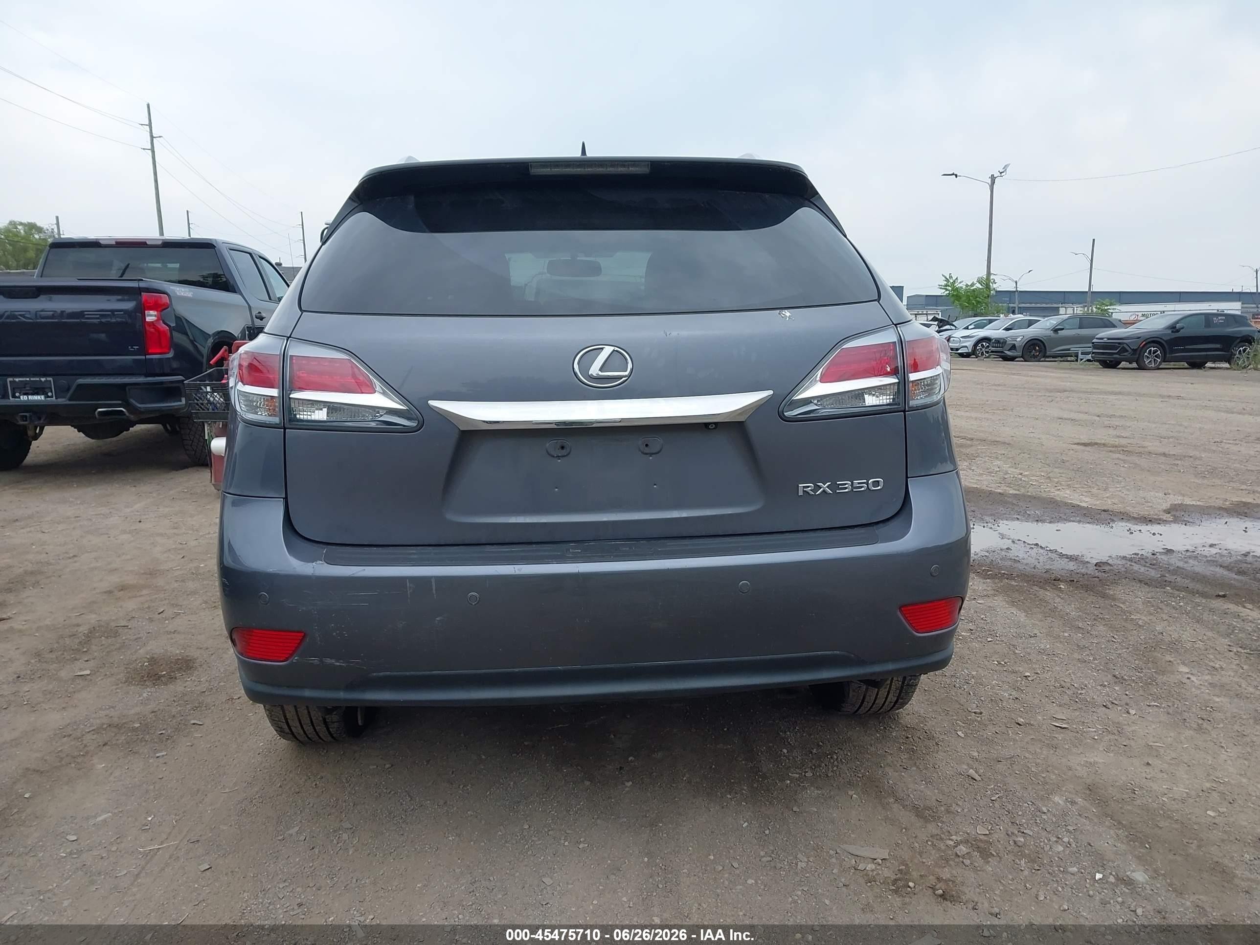 2013 Lexus Rx 350   Gray vin: 2T2BK1BA7DC164450