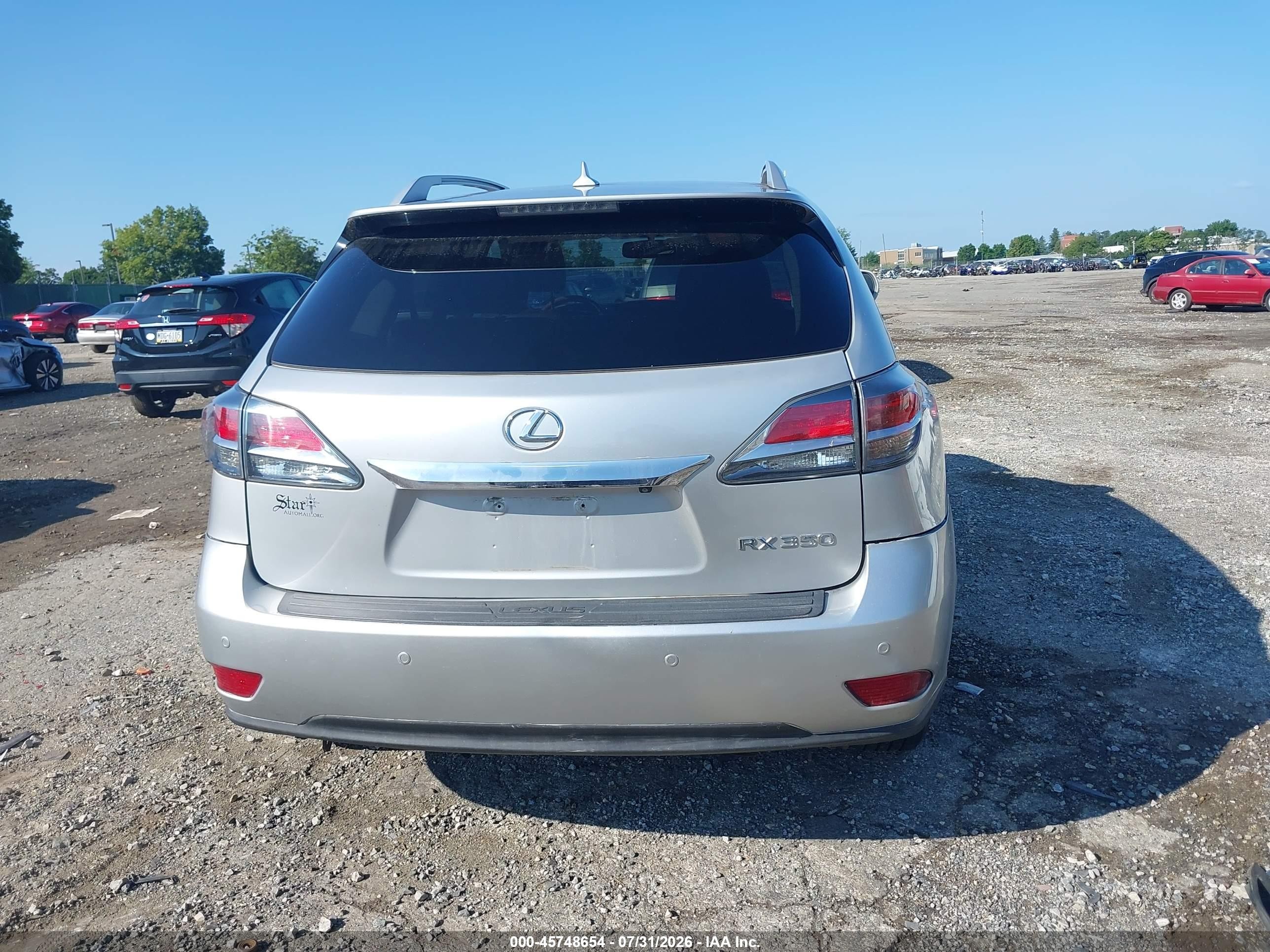 2013 Lexus Rx 350 Silver vin: 2T2BK1BA7DC180101