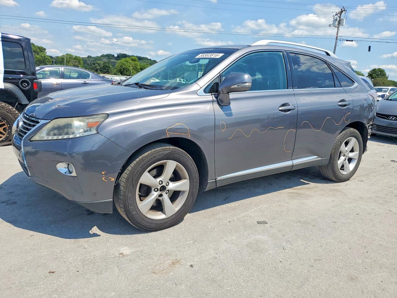 2013 Lexus Rx 350 Base Gray vin: 2T2BK1BA7DC180633