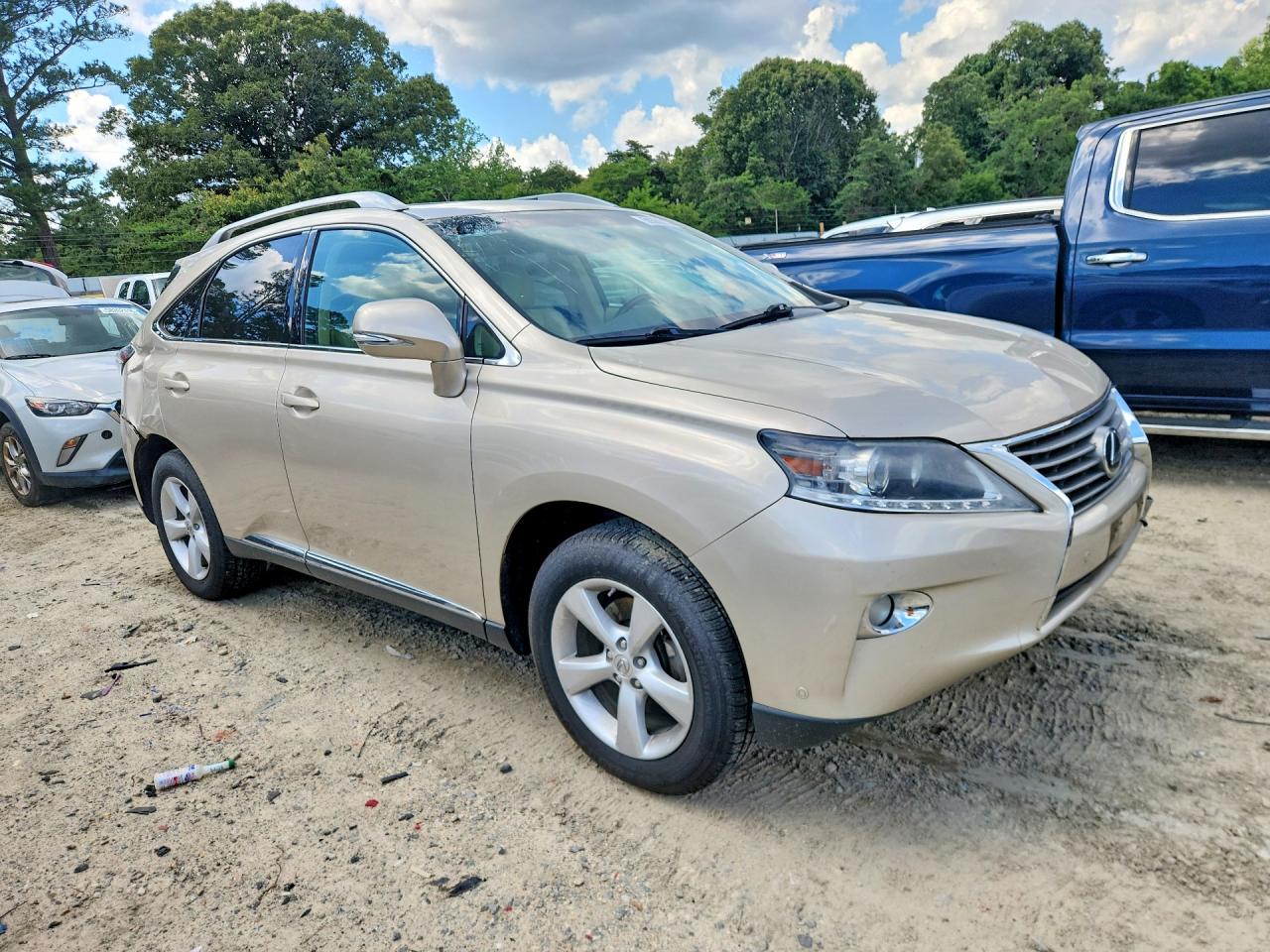 2013 Lexus Rx 350 Base Beige vin: 2T2BK1BA7DC208625