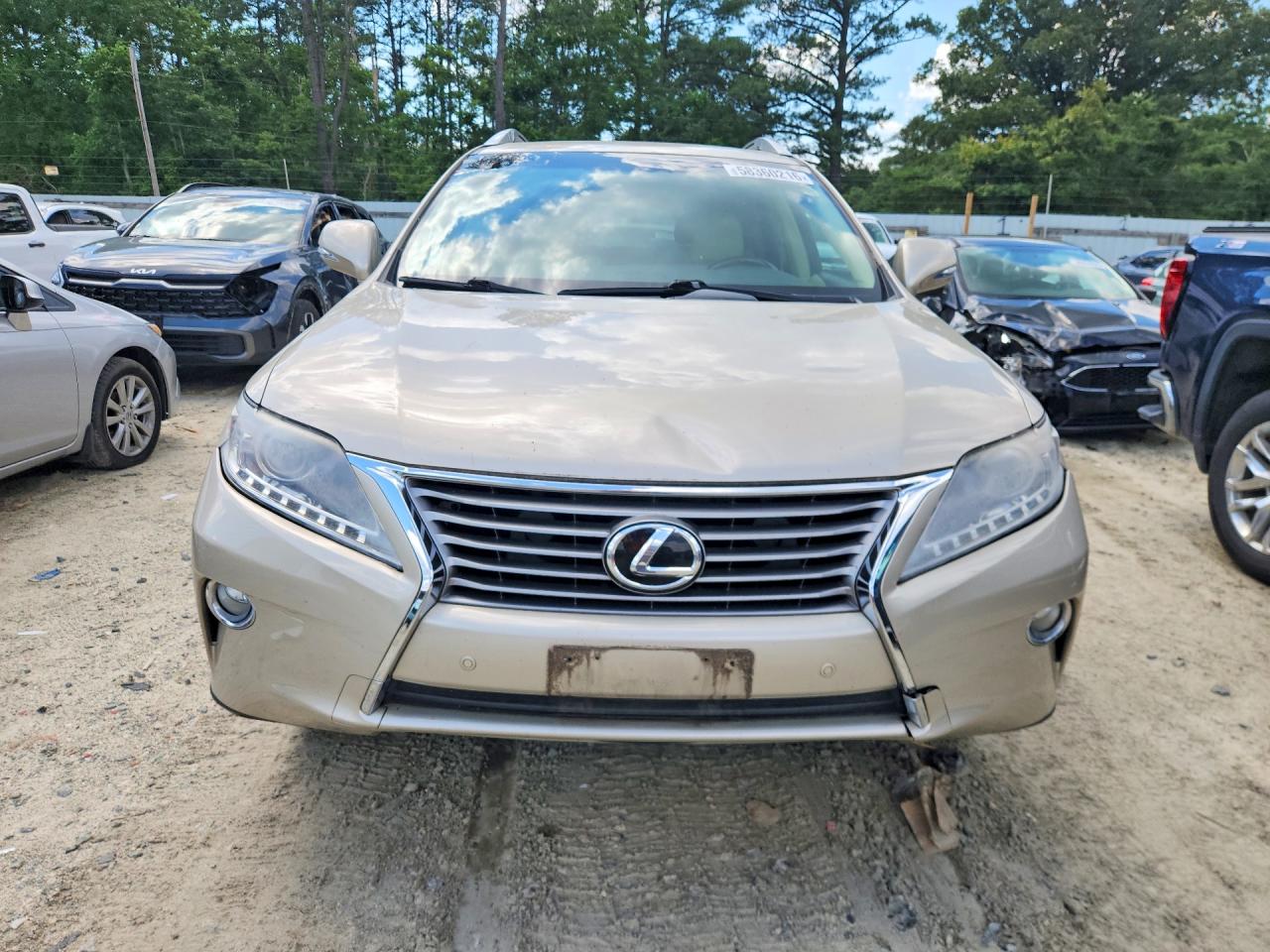 2013 Lexus Rx 350 Base Beige vin: 2T2BK1BA7DC208625