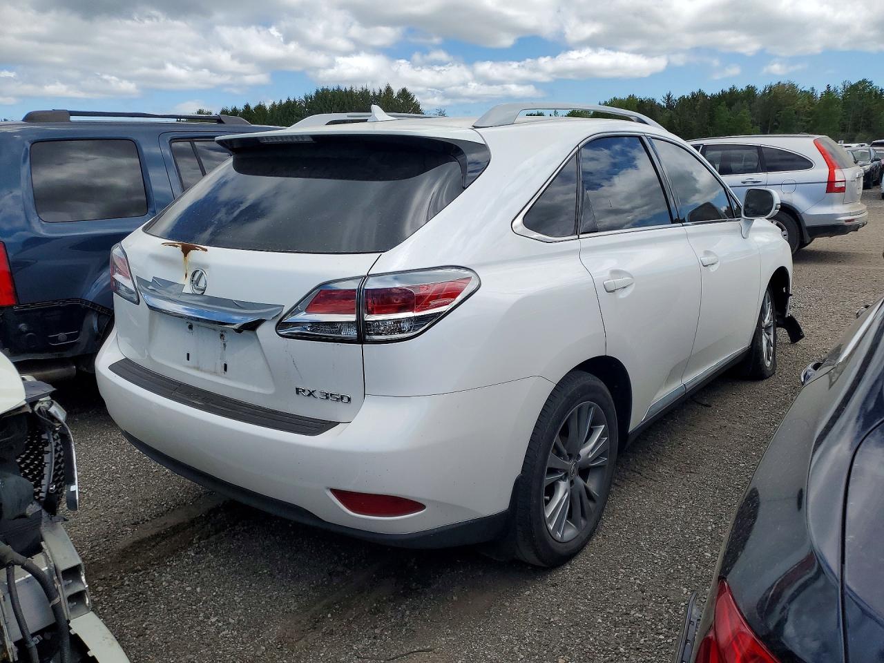 2013 Lexus Rx 350 Base White vin: 2T2BK1BA7DC214215