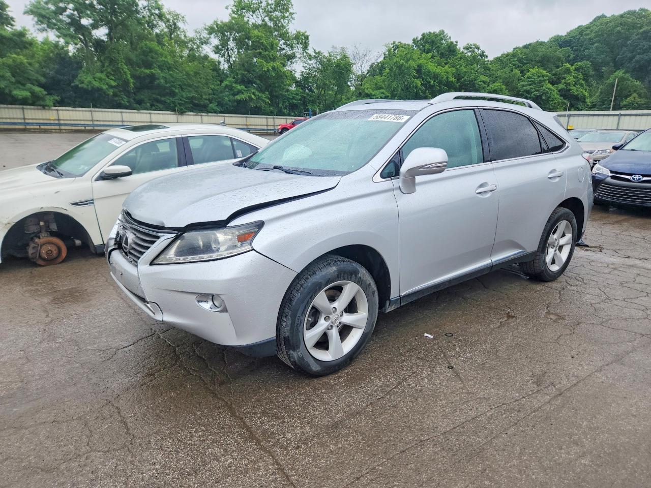 2013 Lexus Rx 350 Base Silver vin: 2T2BK1BA7DC225358