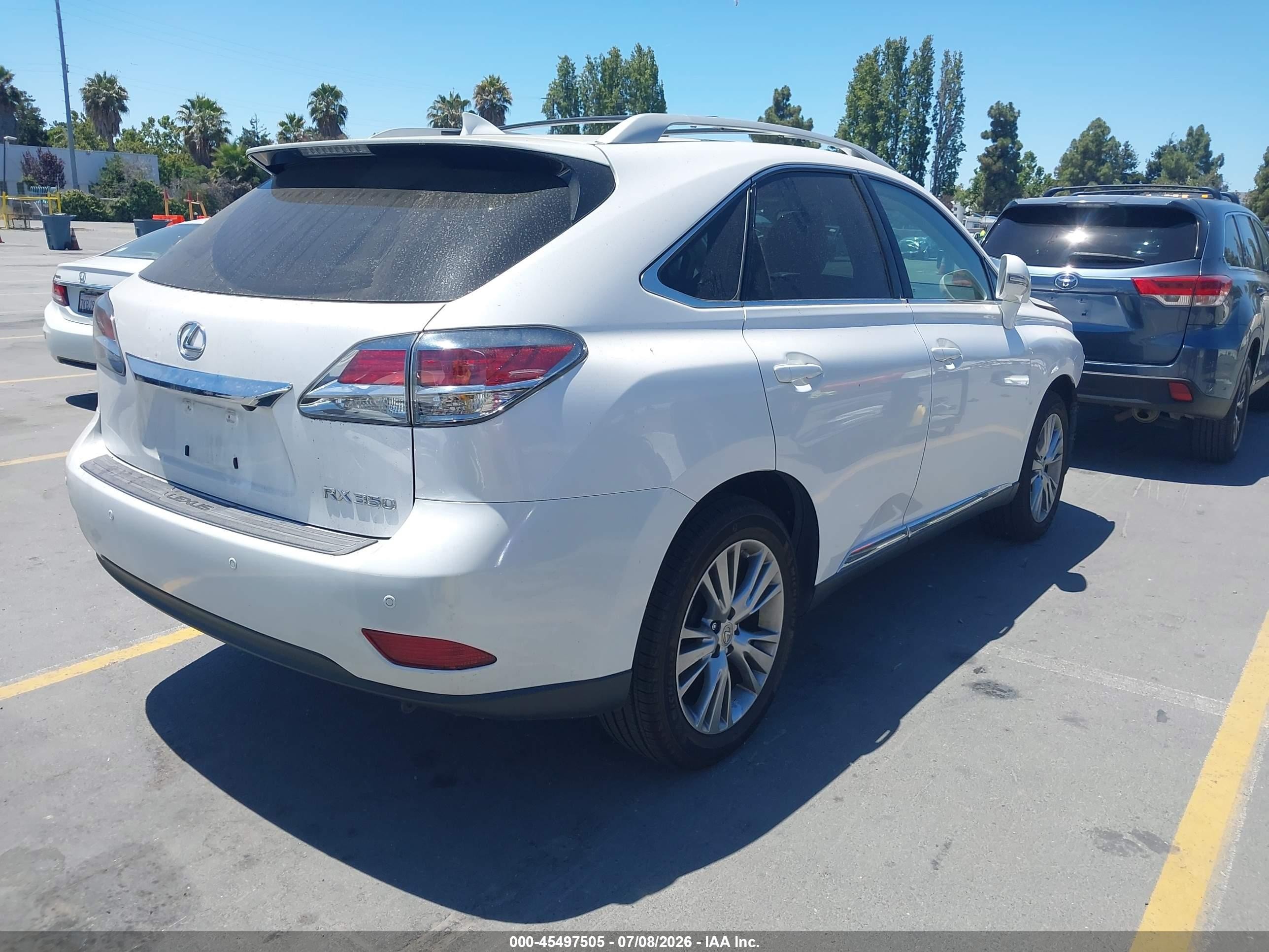2014 Lexus Rx 350   White vin: 2T2BK1BA7EC227418