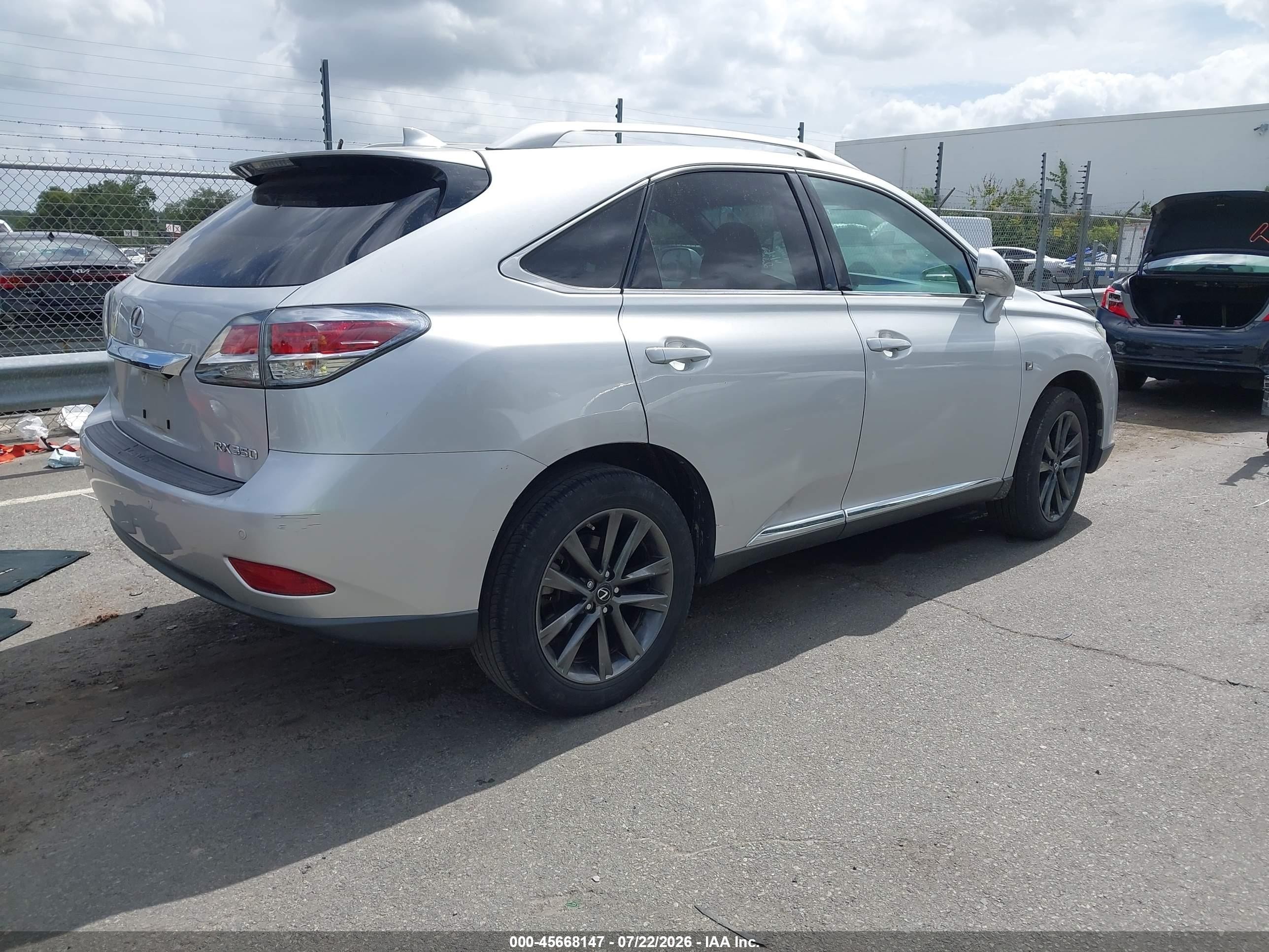 2014 Lexus Rx 350 F Sport Silver vin: 2T2BK1BA7EC229699