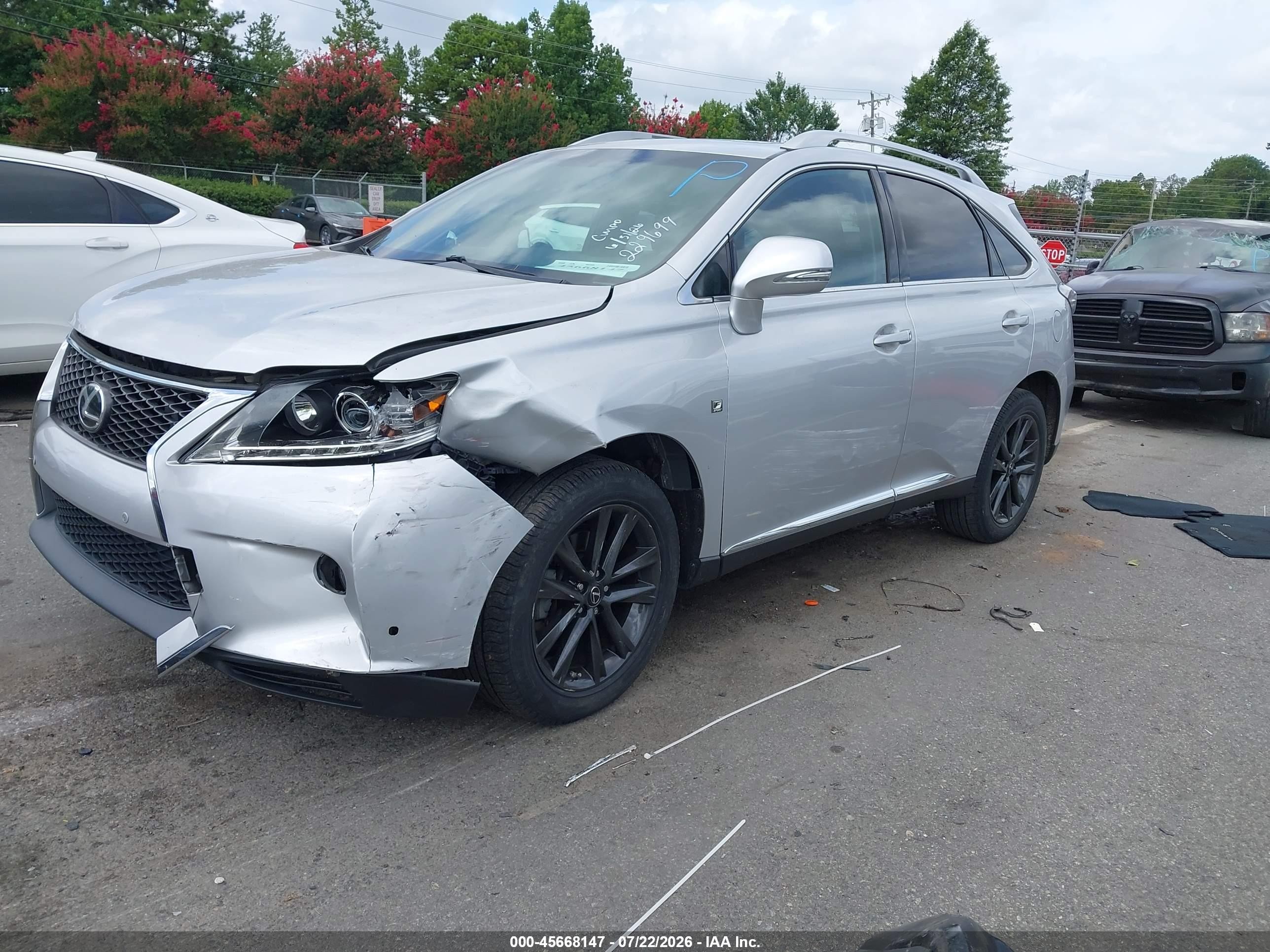 2014 Lexus Rx 350 F Sport Silver vin: 2T2BK1BA7EC229699