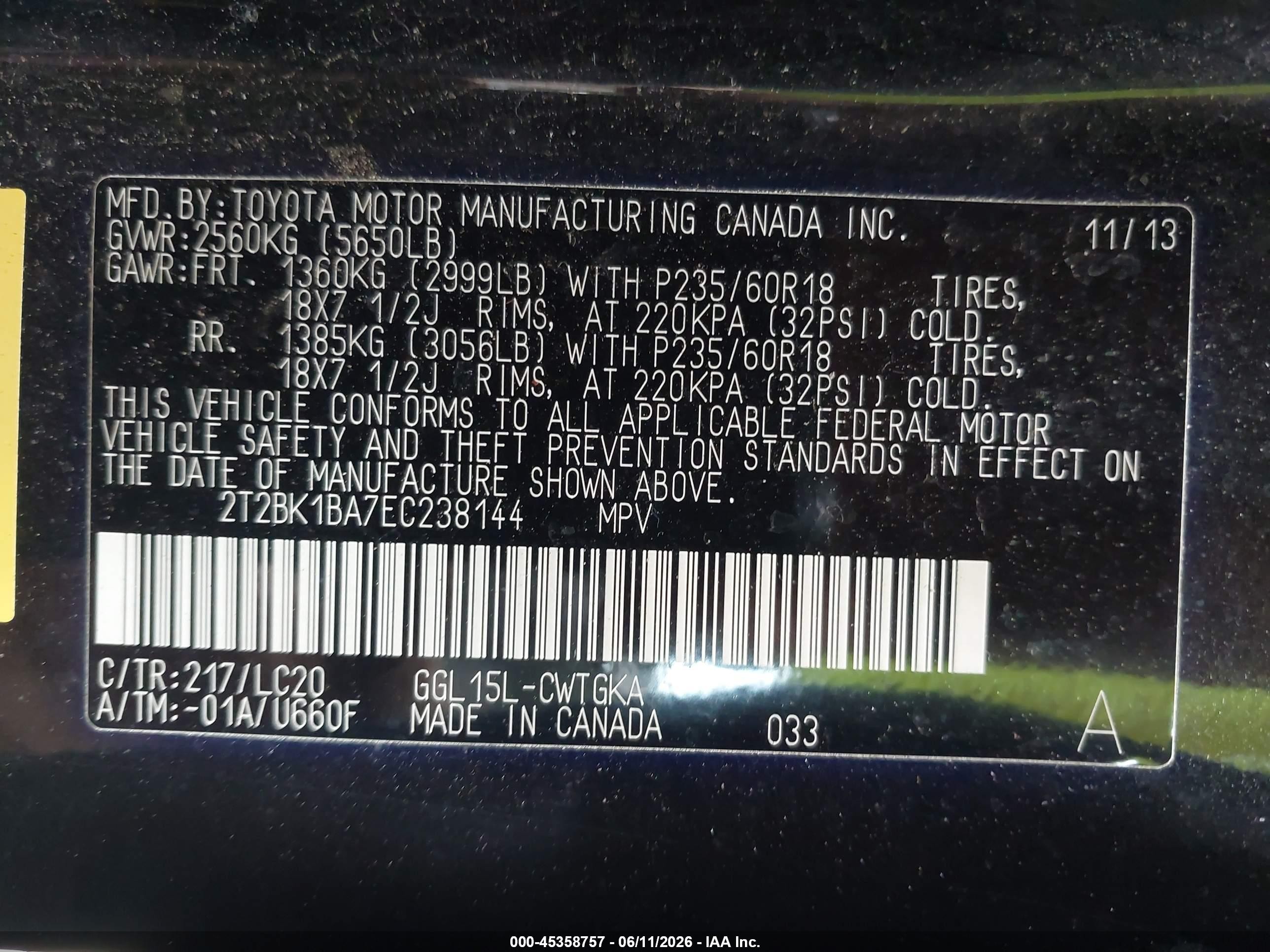2014 Lexus Rx 350   Black vin: 2T2BK1BA7EC238144
