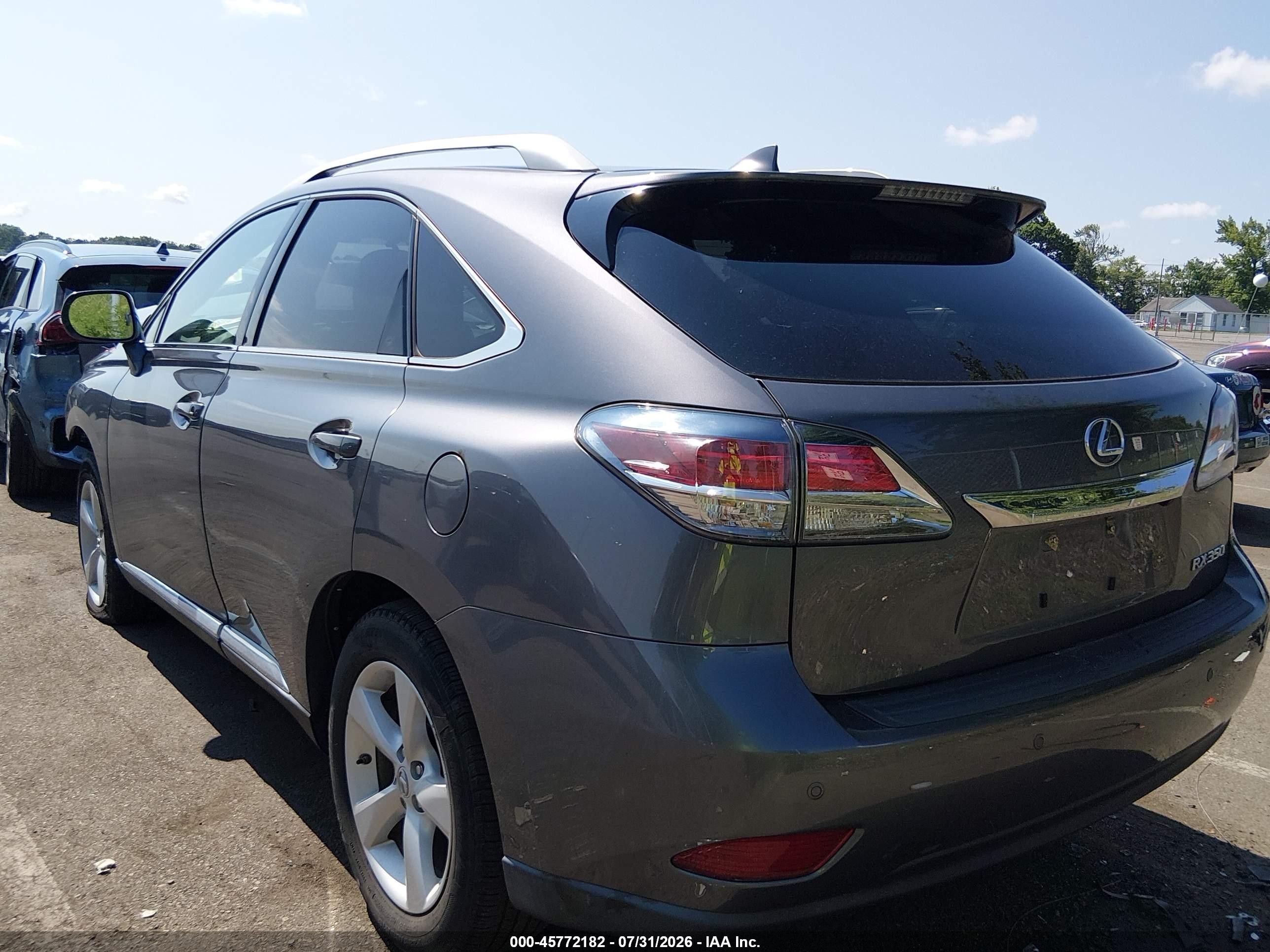 2014 Lexus Rx 350   Gray vin: 2T2BK1BA7EC247359