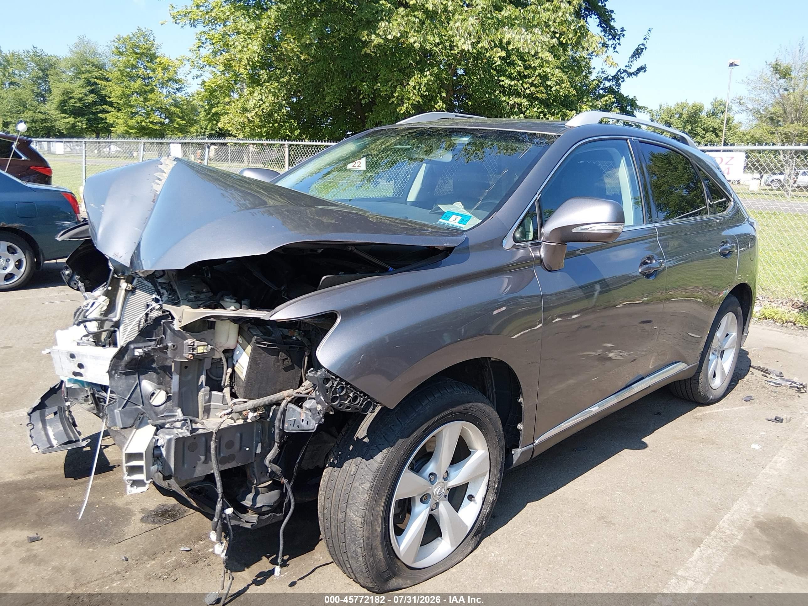 2014 Lexus Rx 350   Gray vin: 2T2BK1BA7EC247359