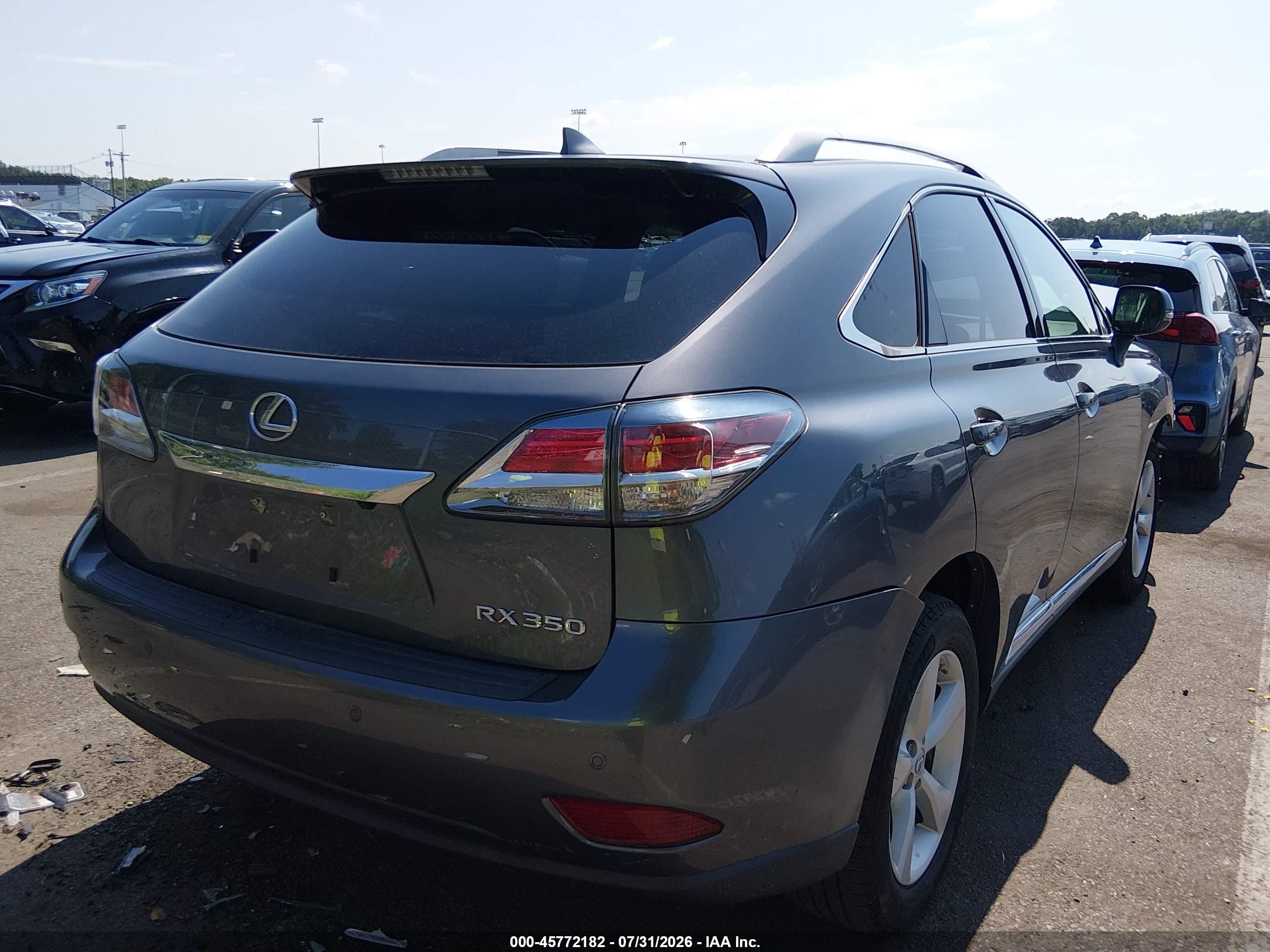 2014 Lexus Rx 350   Gray vin: 2T2BK1BA7EC247359