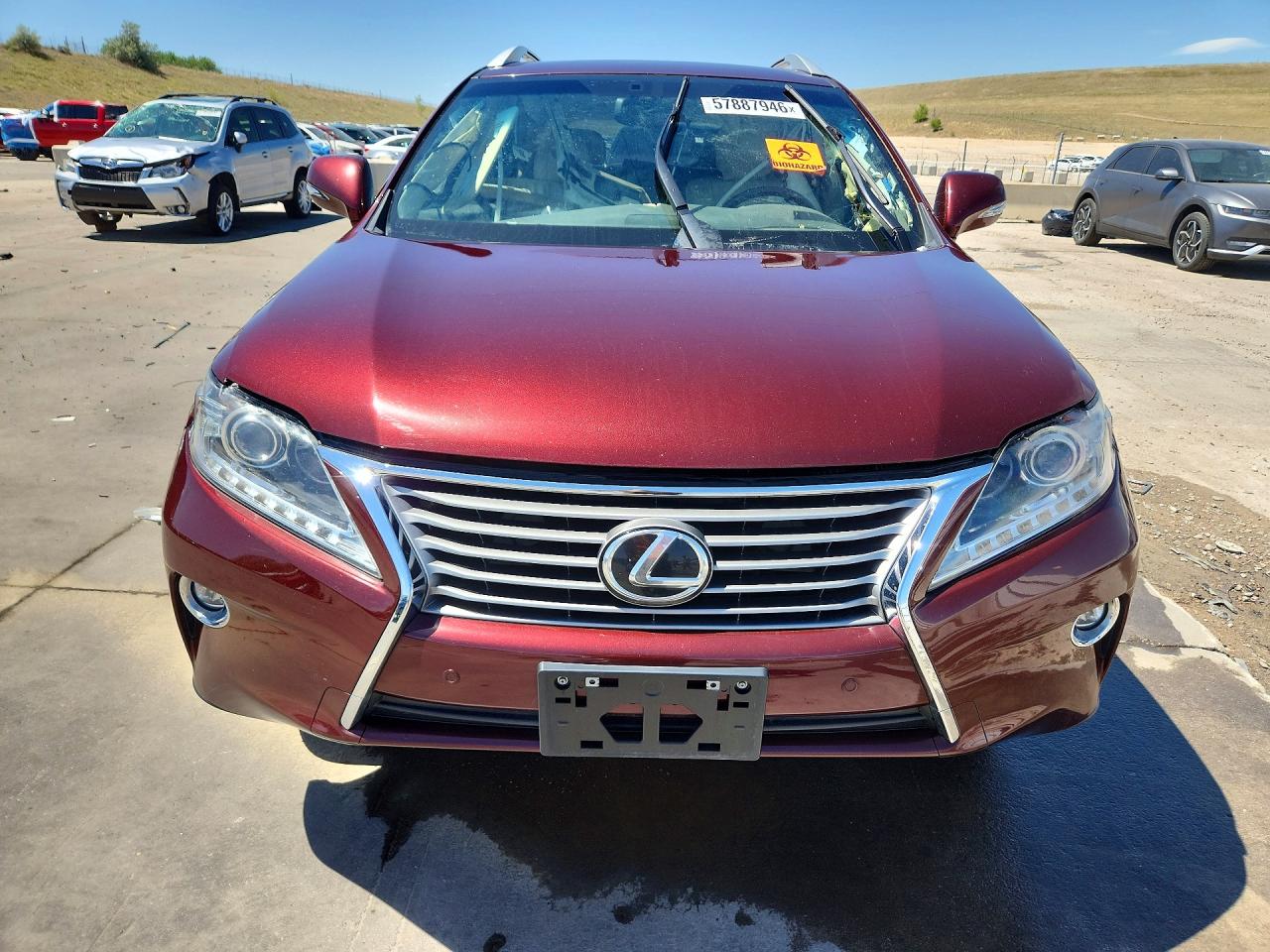 2015 Lexus Rx 350 Base Burgundy vin: 2T2BK1BA7FC275938