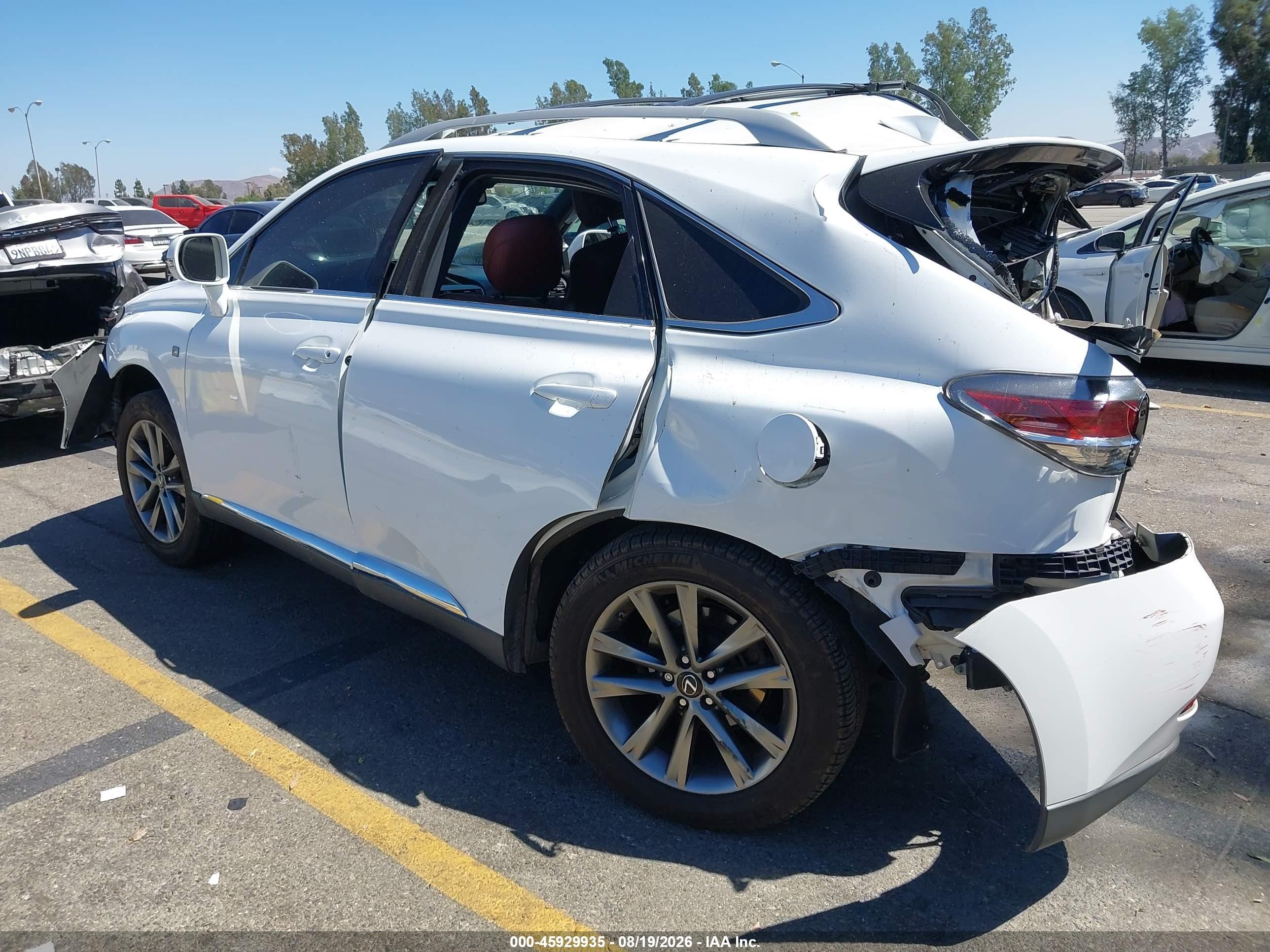 2015 Lexus Rx 350 F Sport White vin: 2T2BK1BA7FC298328