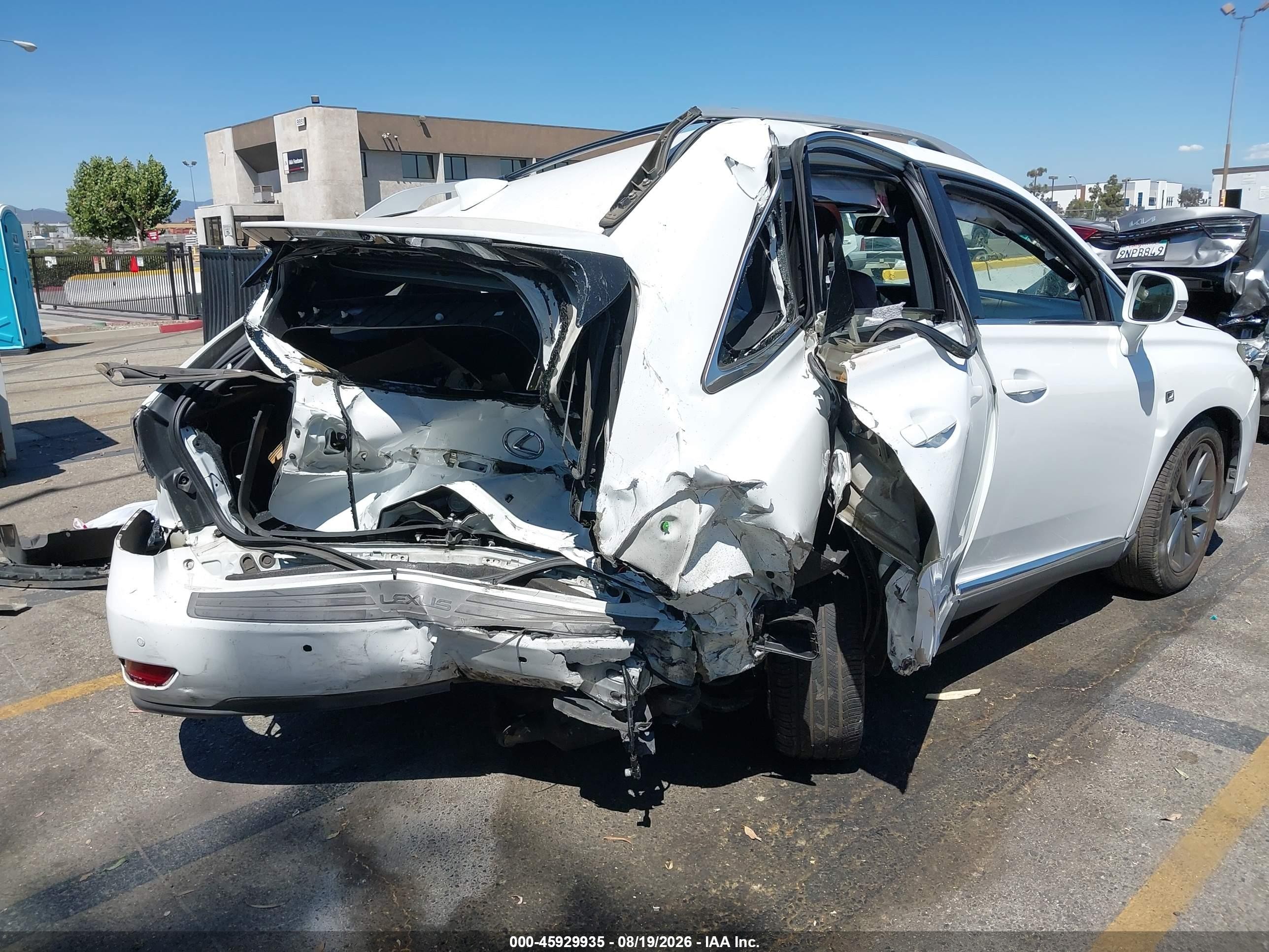 2015 Lexus Rx 350 F Sport White vin: 2T2BK1BA7FC298328