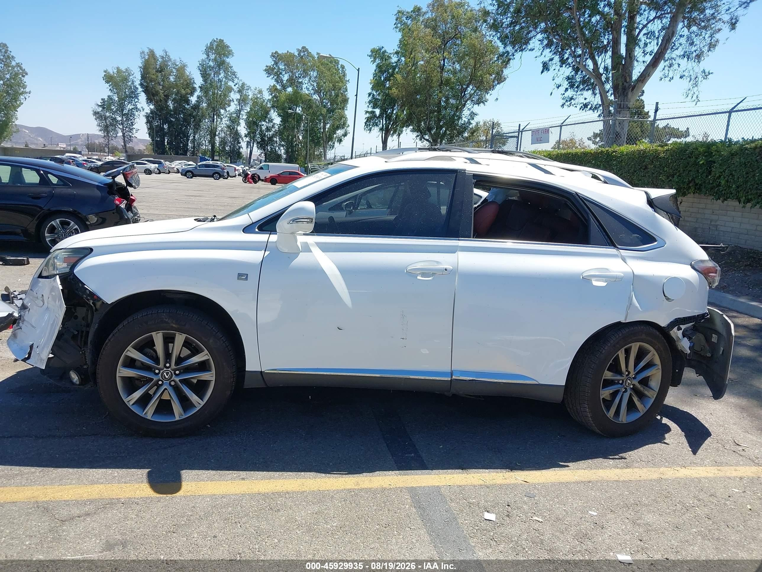 2015 Lexus Rx 350 F Sport White vin: 2T2BK1BA7FC298328