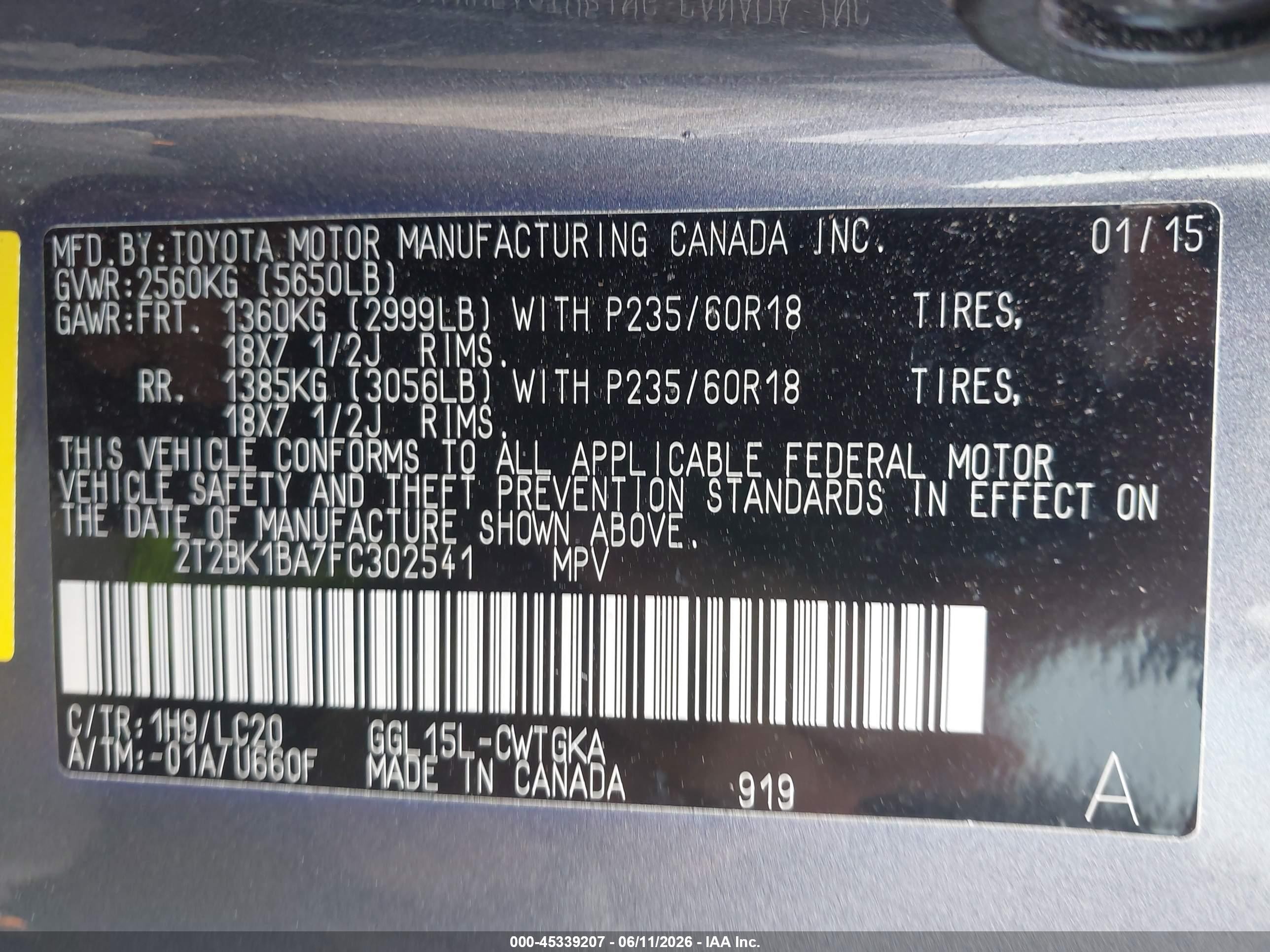 2015 Lexus Rx 350 Gray vin: 2T2BK1BA7FC302541