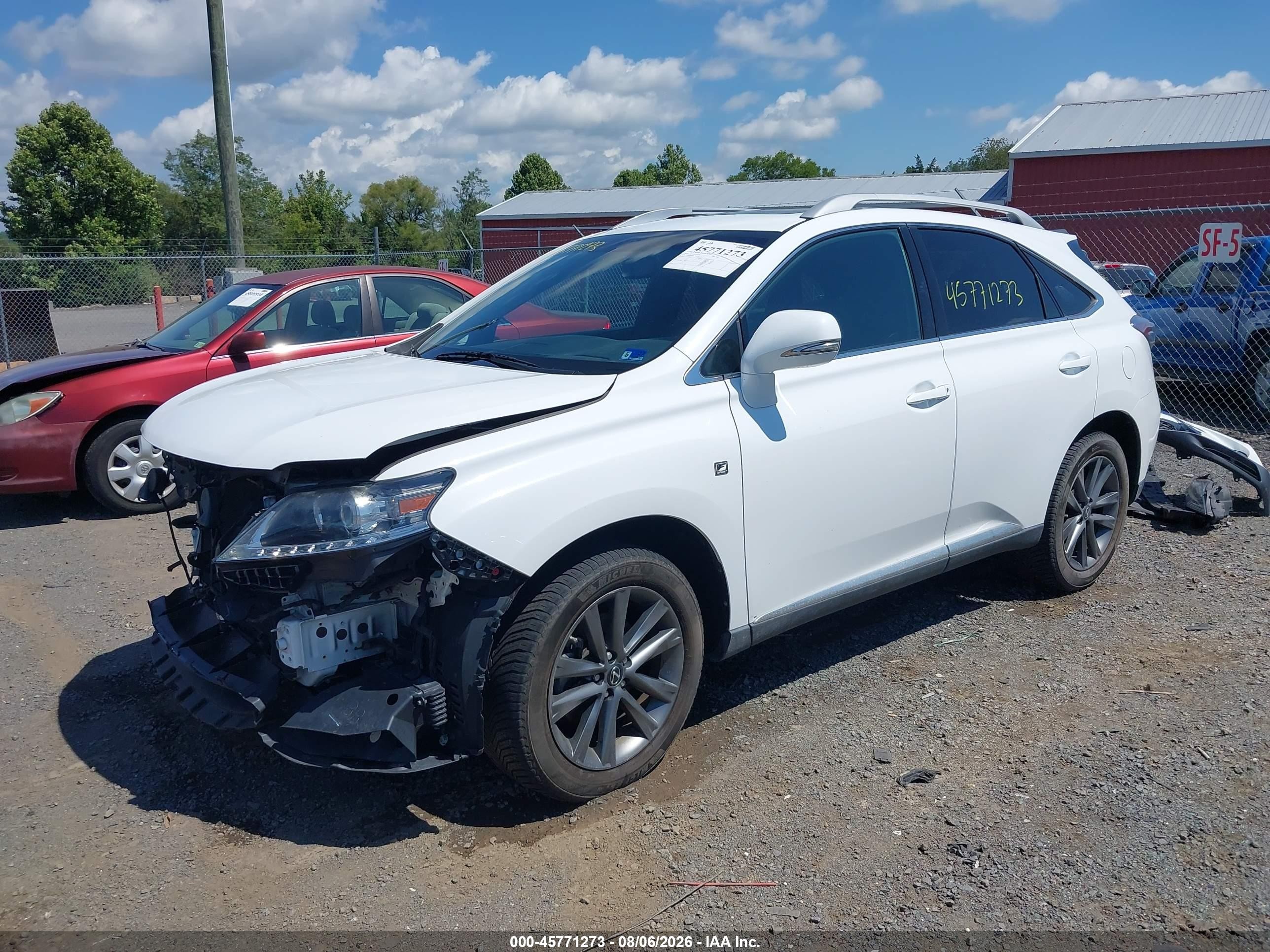 2015 Lexus Rx 350 F Sport White vin: 2T2BK1BA7FC303222