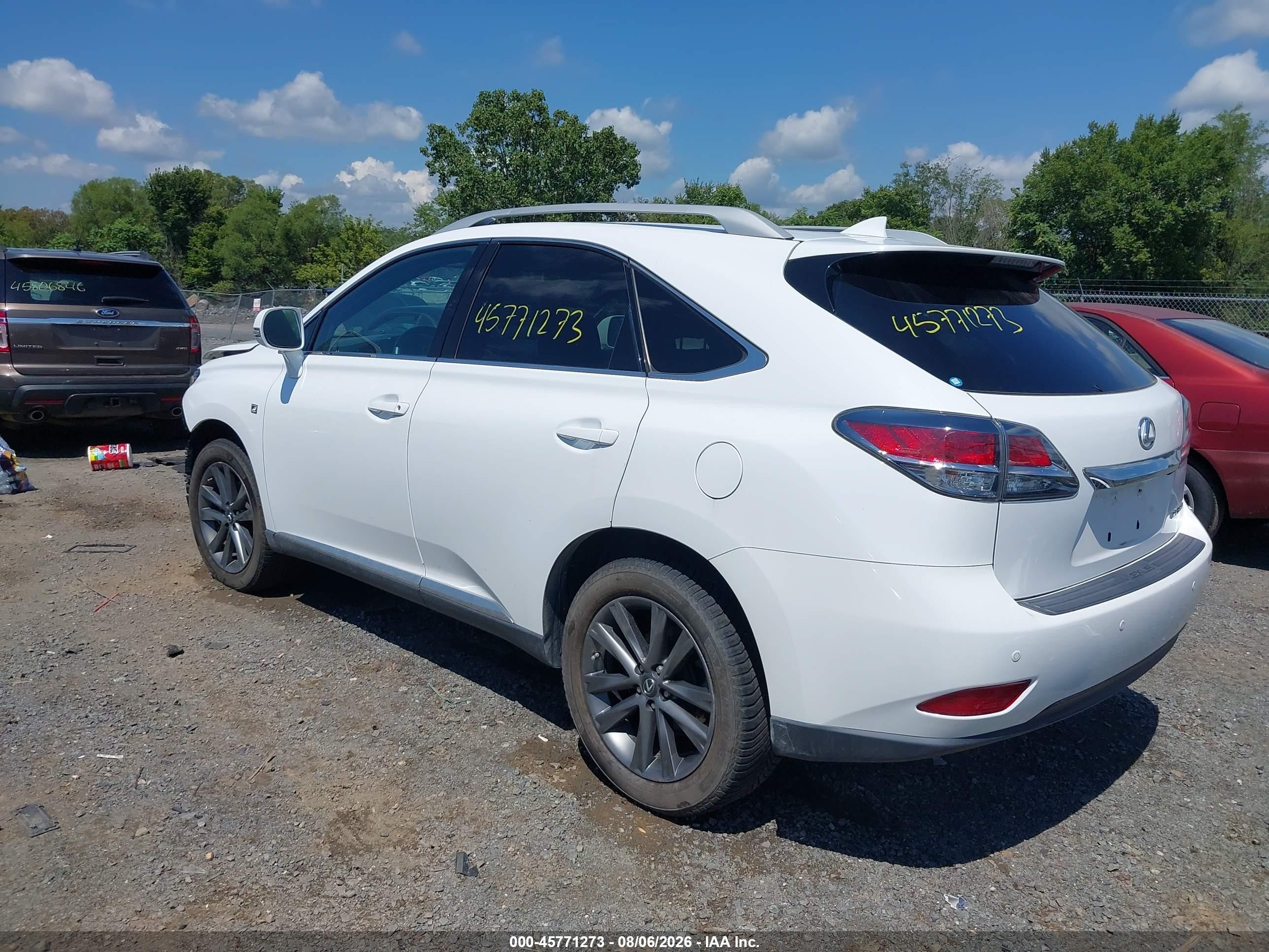 2015 Lexus Rx 350 F Sport White vin: 2T2BK1BA7FC303222