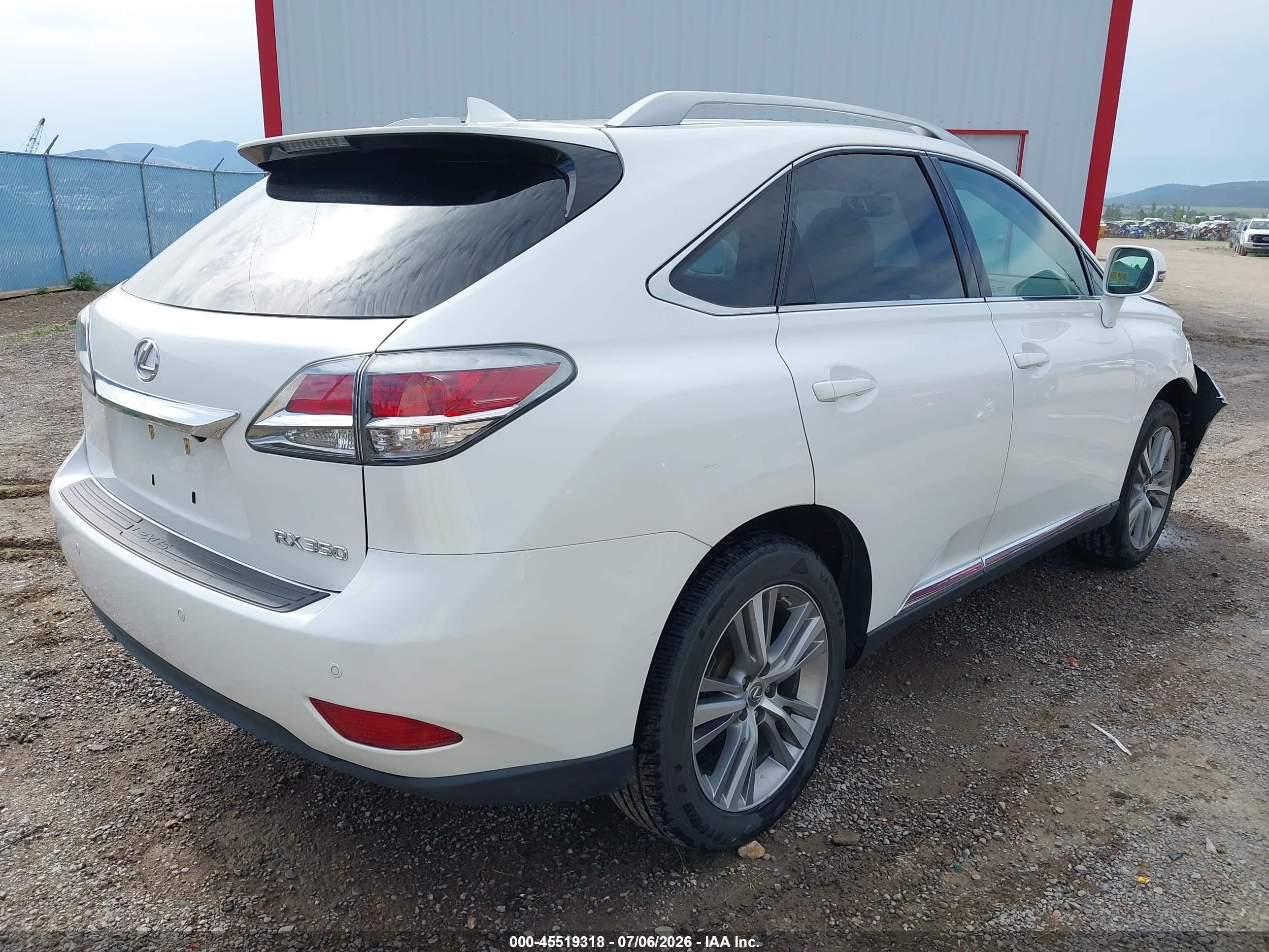 2015 Lexus Rx 350   White vin: 2T2BK1BA7FC307836