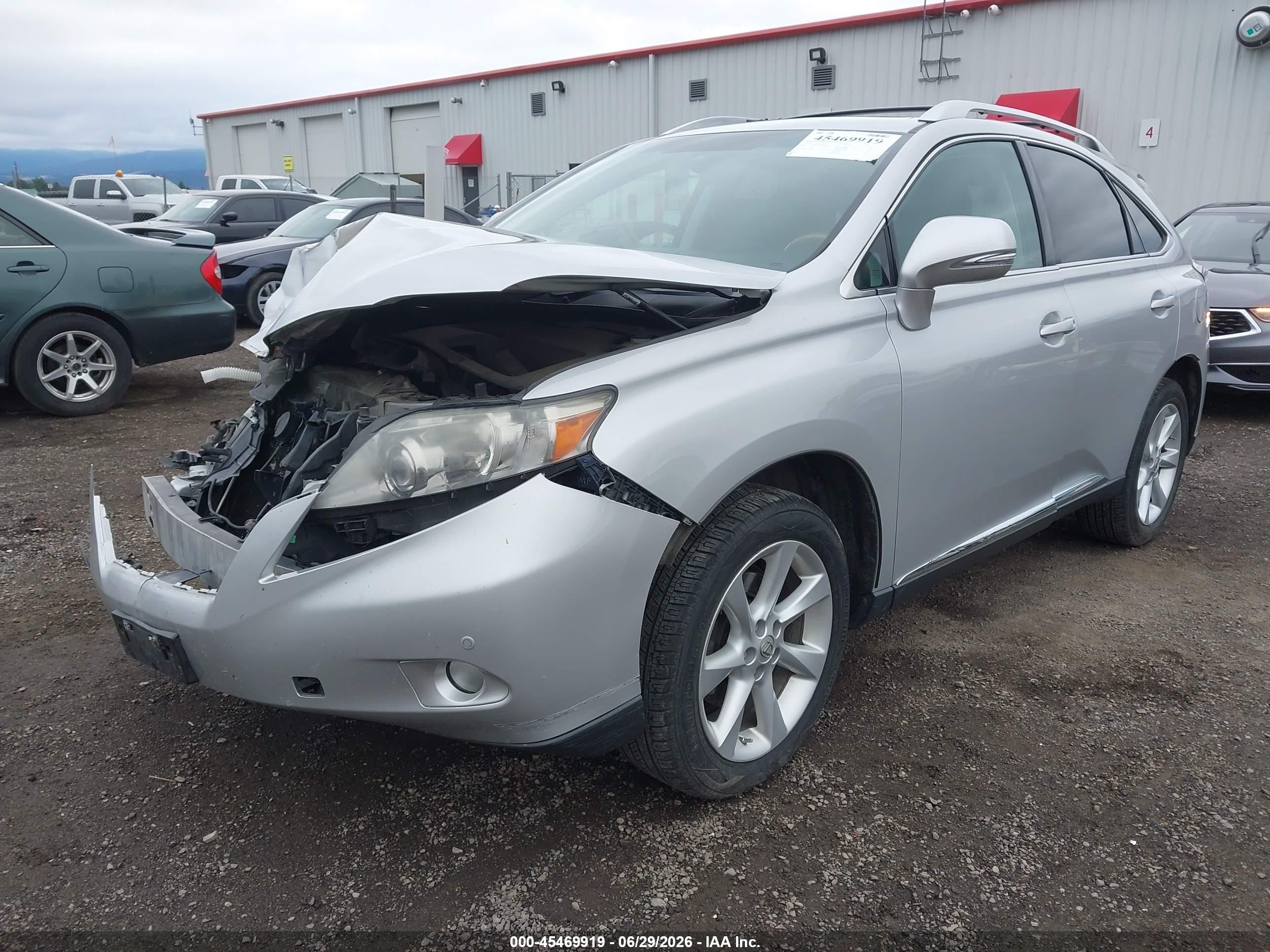 2010 Lexus Rx 350   Silver vin: 2T2BK1BA8AC005366