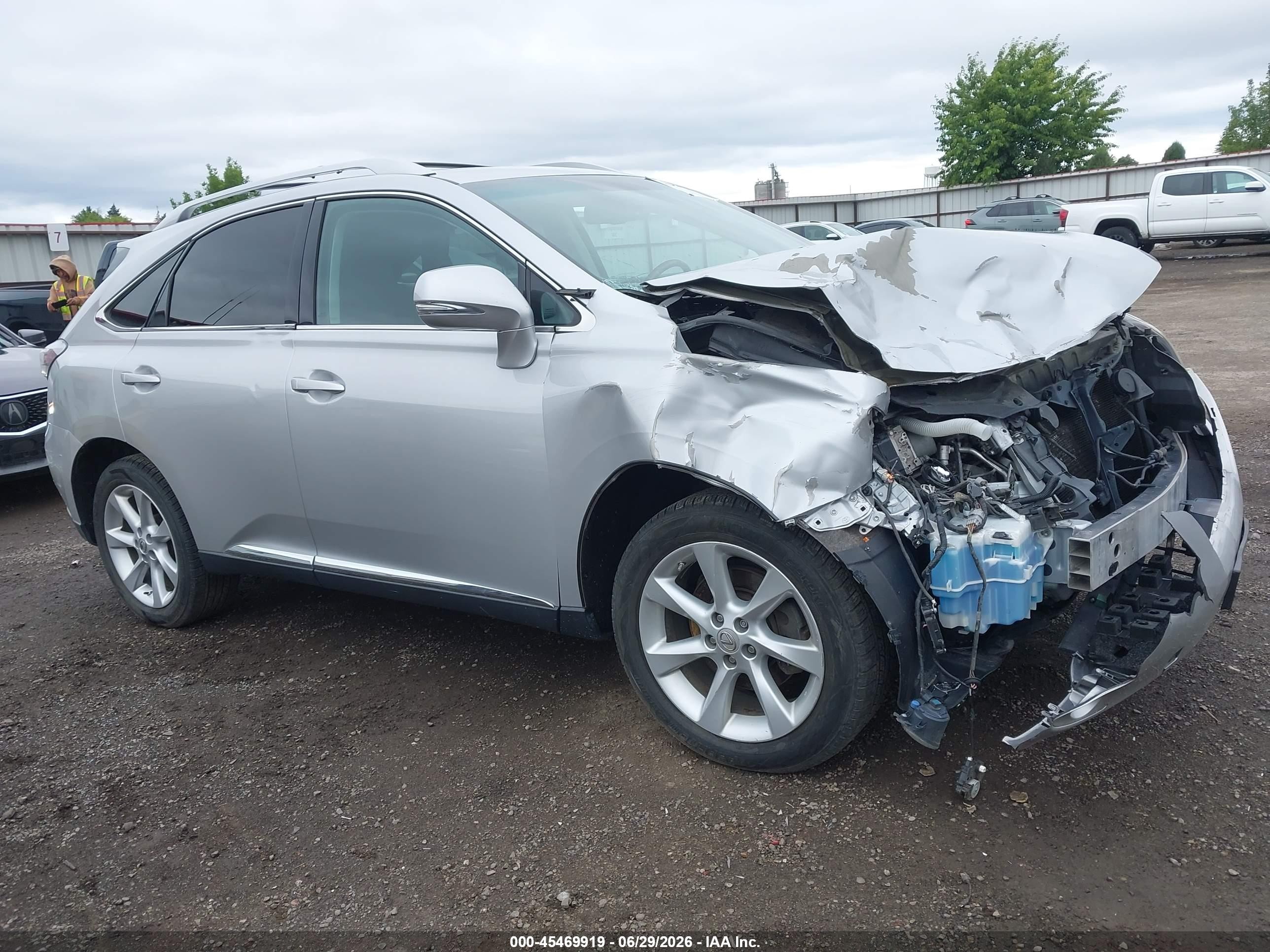 2010 Lexus Rx 350   Silver vin: 2T2BK1BA8AC005366